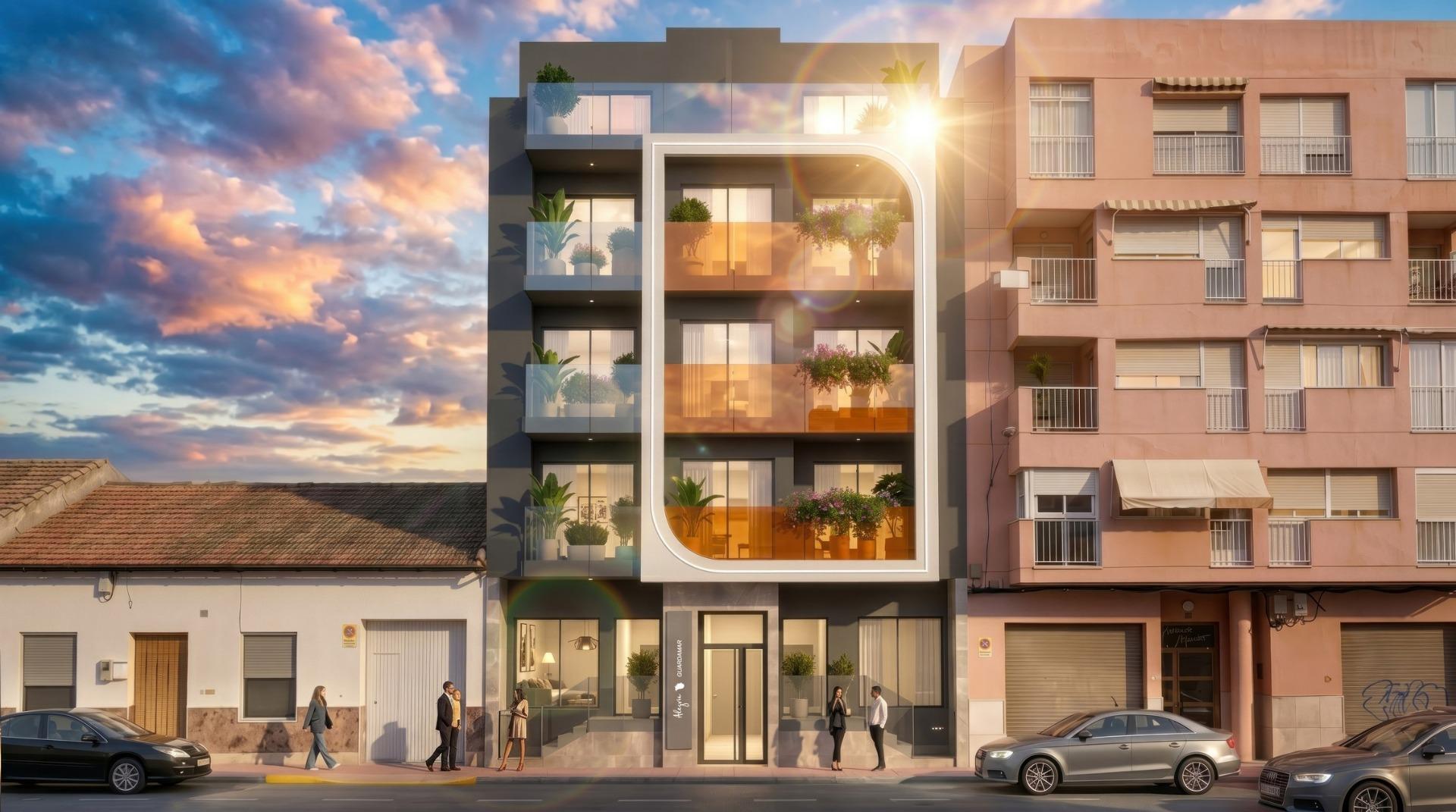 Apartamente noi, la 600 de metri de plajă, în Guardamar del Segura