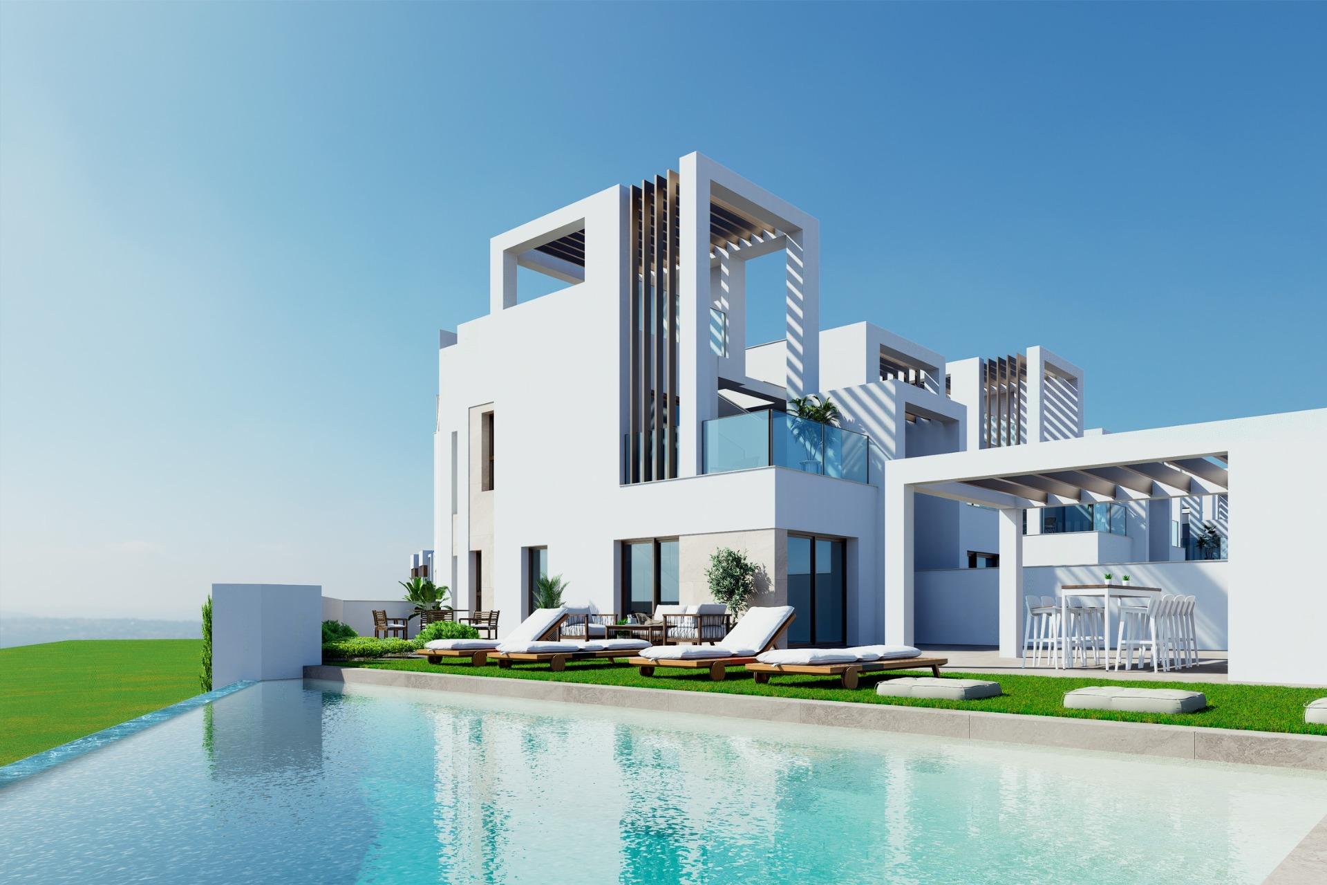 Villas neuves avec piscine privée à Serena Golf-Los Alcazares