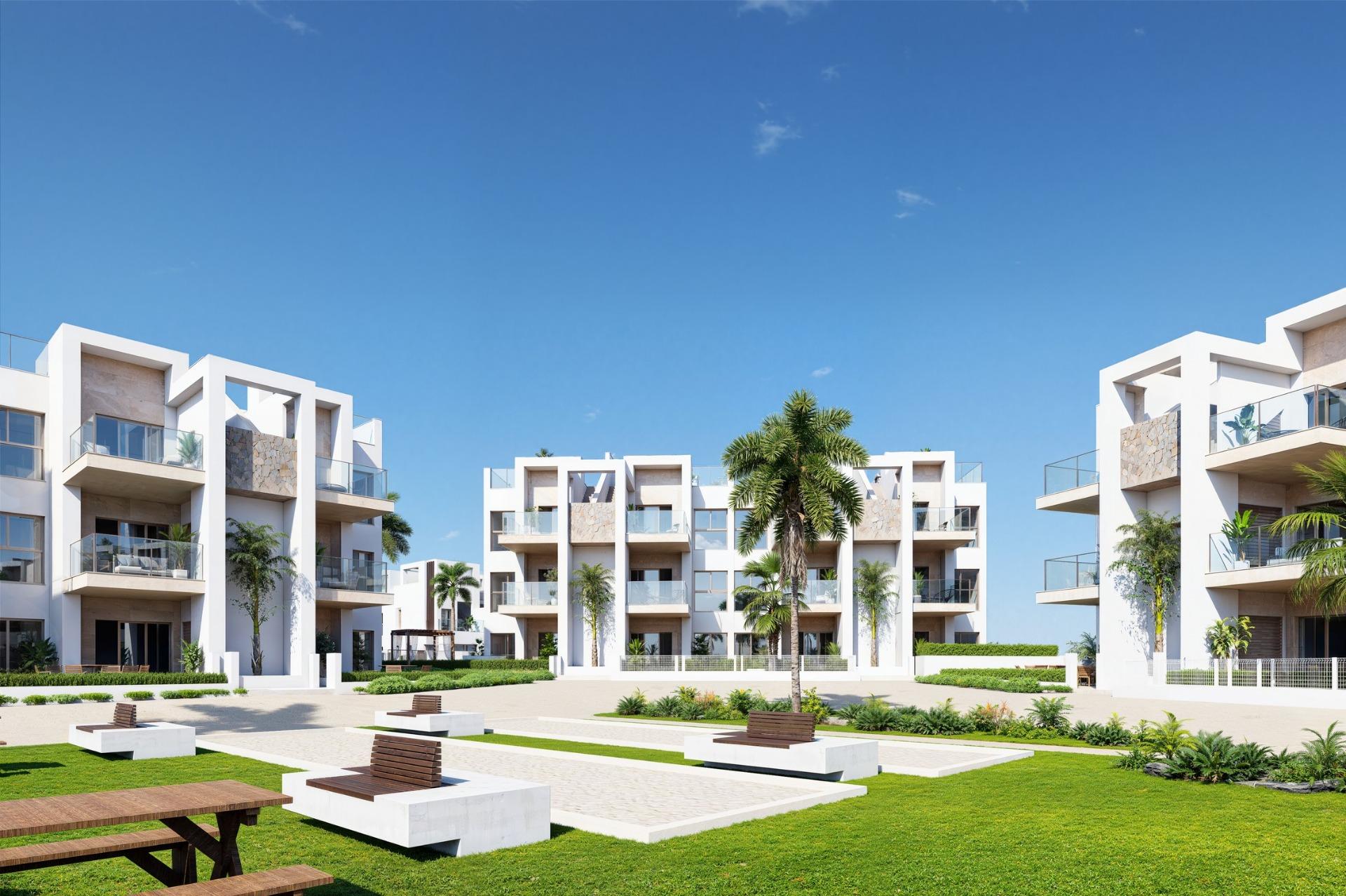 Neubau-Resort-Apartments in La Serena Golf-Los Alcazares in Strandnähe