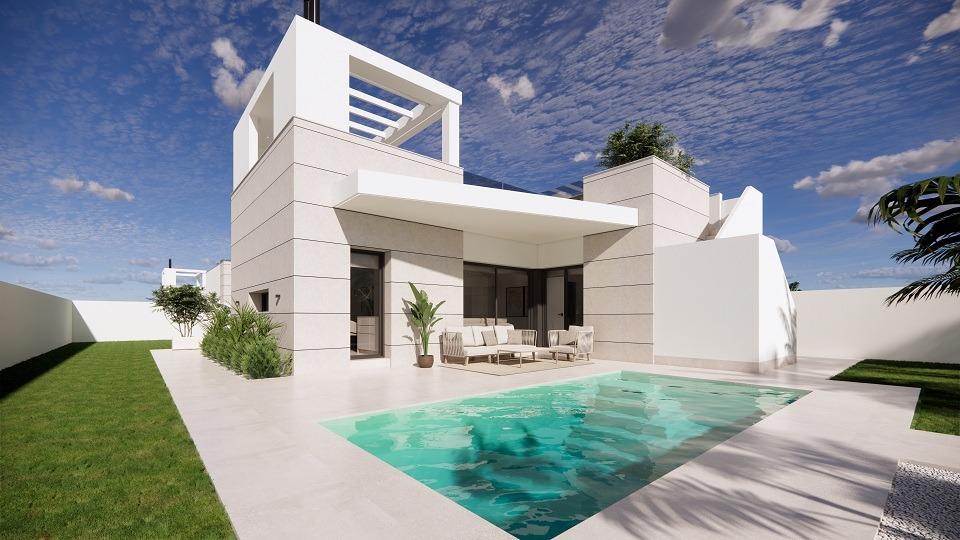 Neubau-Villen mit privatem Pool und Sonnenterrasse in San Luis, Torrevieja