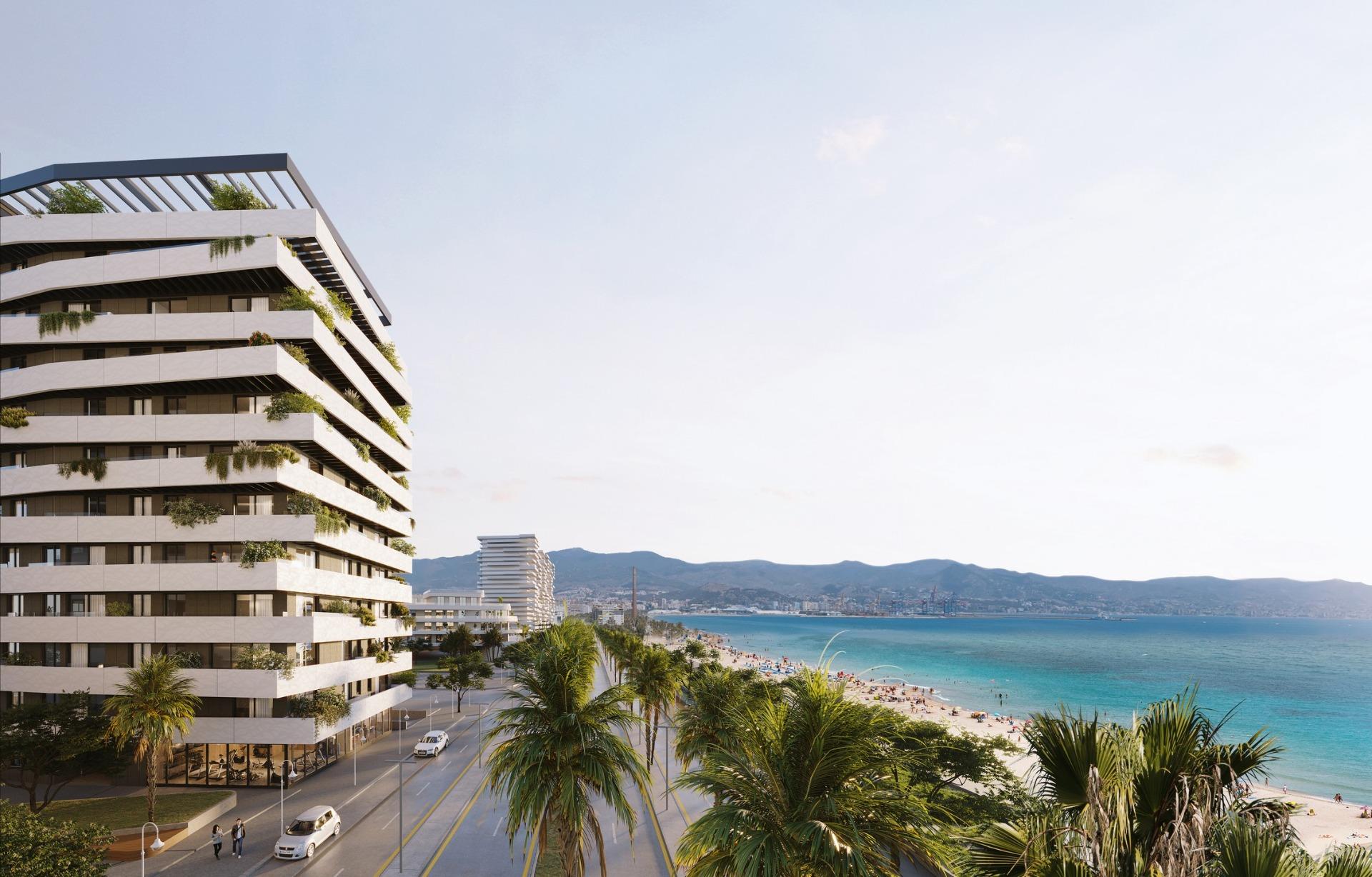 Apartamente Moderne Nouă Construcție pe Frontul Mării în Malaga