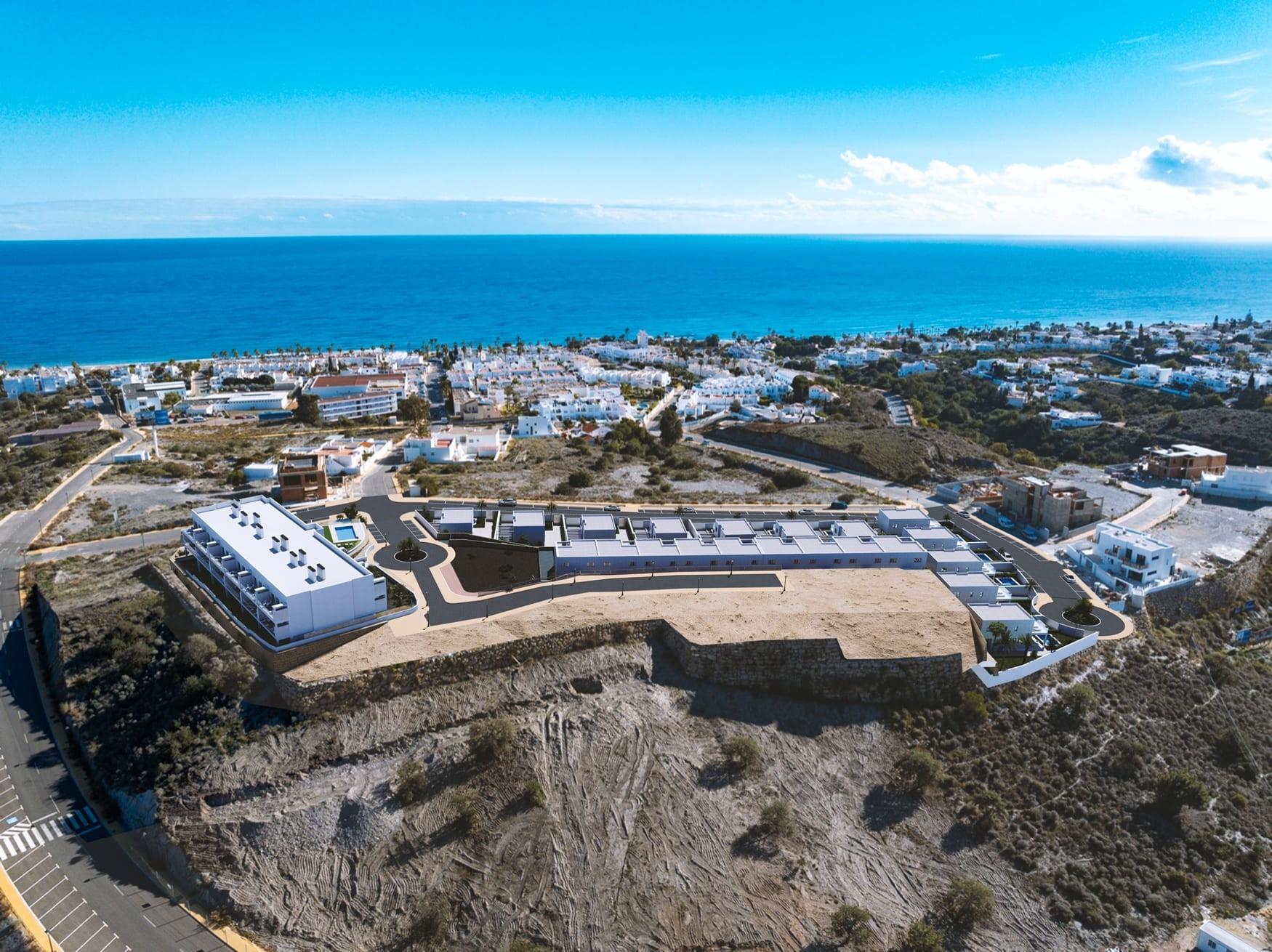 Apartamentos y adosados con vistas al mar en Mojácar Playa, a 600 m de la playa