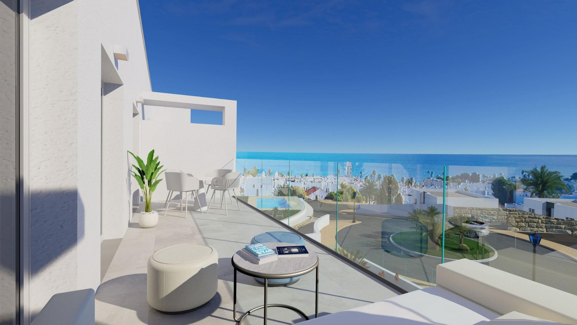 Apartamentos y adosados con vistas al mar en Mojácar Playa, a 600 m de la playa
