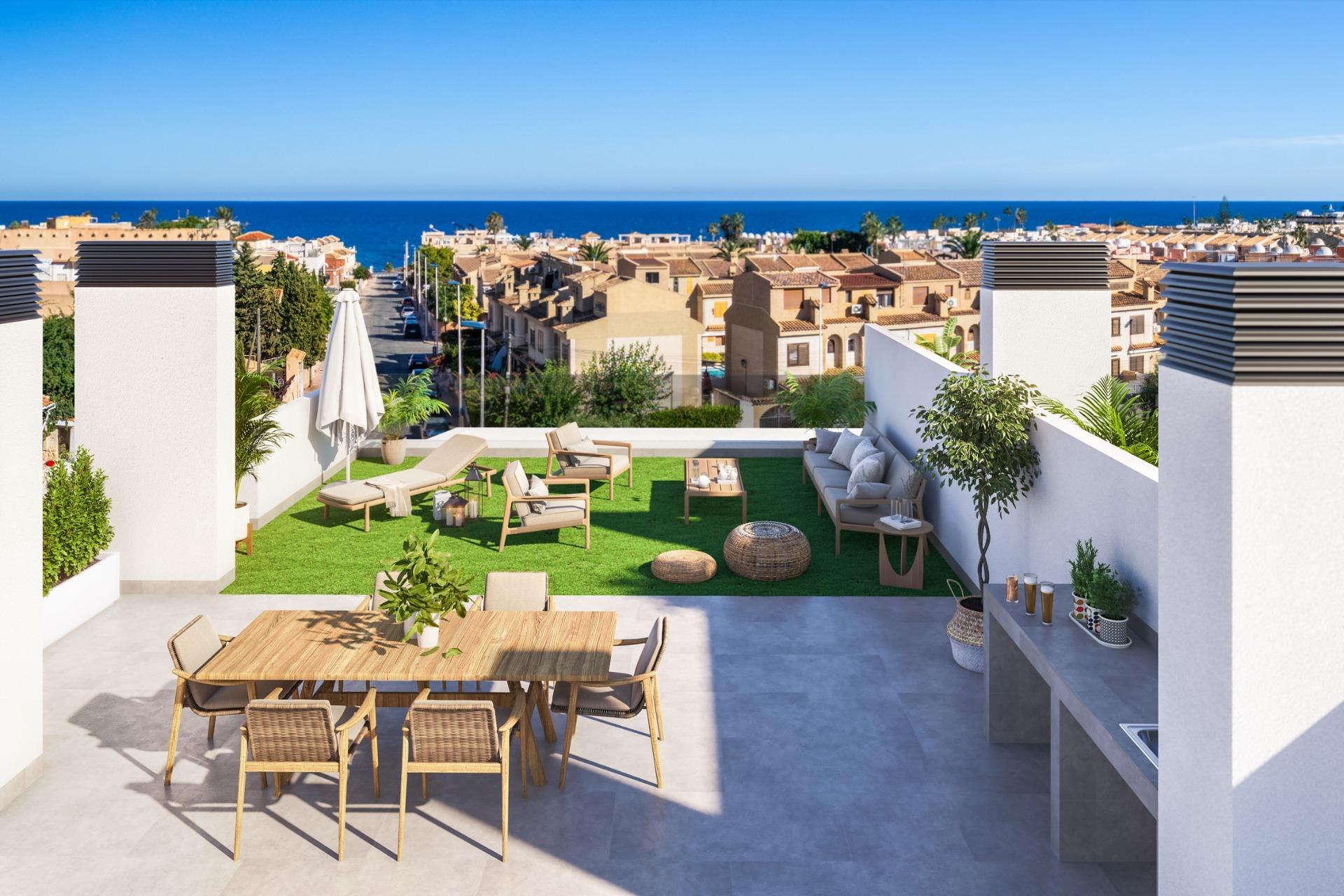 Neubau-Ferienwohnungen mit Touristenlizenz, 300 m vom Strand in Torrevieja entfernt