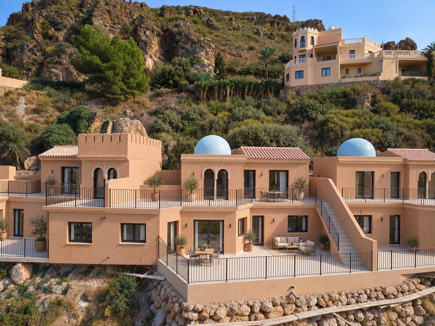 Neubau-Reihenhäuser mit Bergblick in Sierra Cabrera, Almería