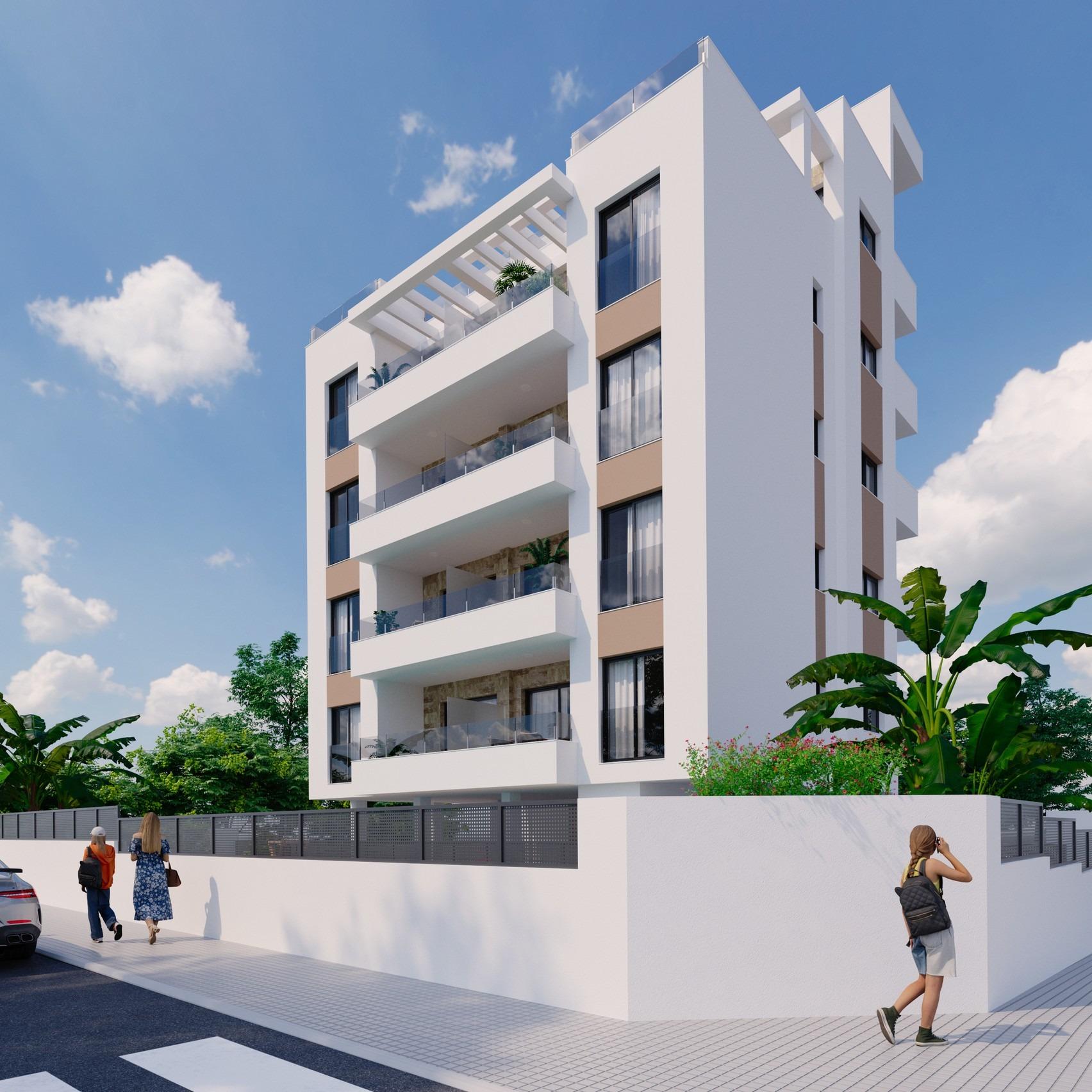 Apartamentos de nueva construcción con piscina comunitaria en Nueva Torrevieja