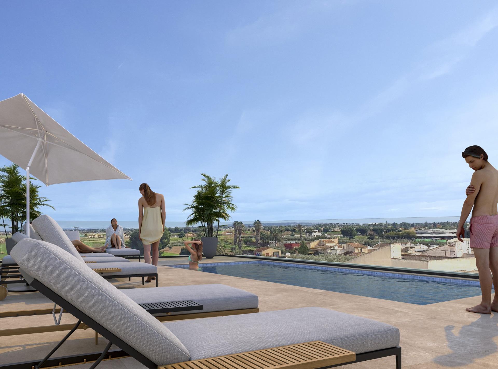 Neubauwohnungen zum Verkauf in Catral Alicante mit Dachterrasse und Pool