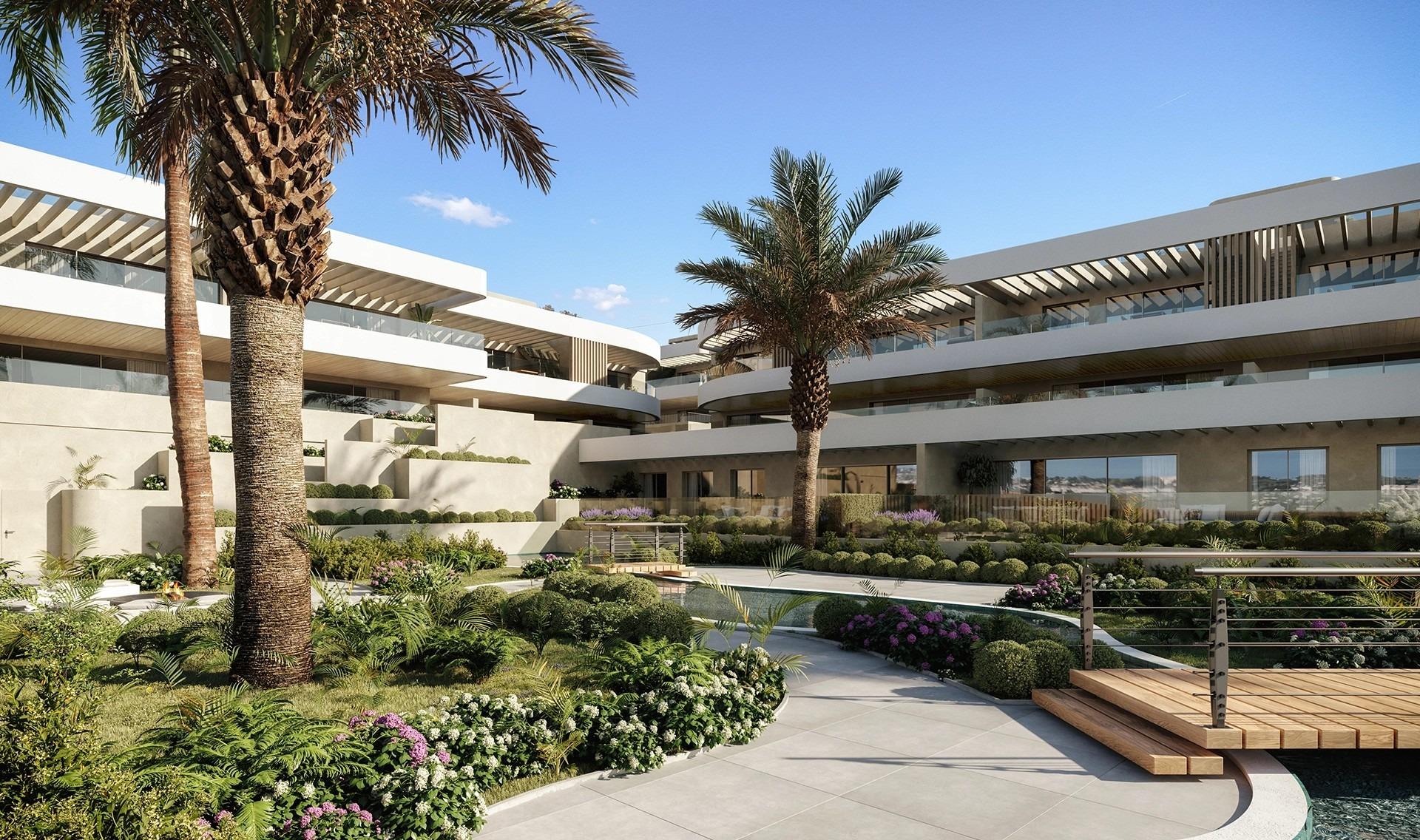 Luxuriöse Neubauwohnungen in El Campanario-Estepona in der Nähe von Golfplatz und Strand
