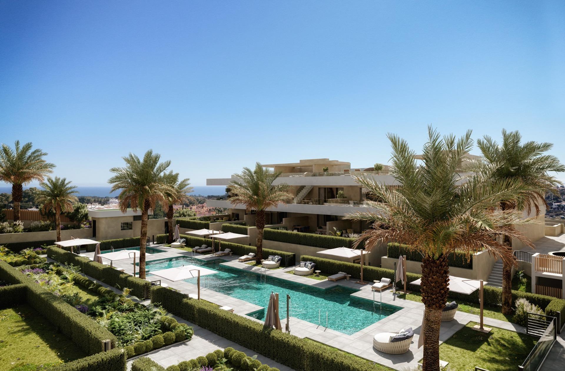 Luxuriöse Neubauwohnungen in El Campanario-Estepona in der Nähe von Golfplatz und Strand