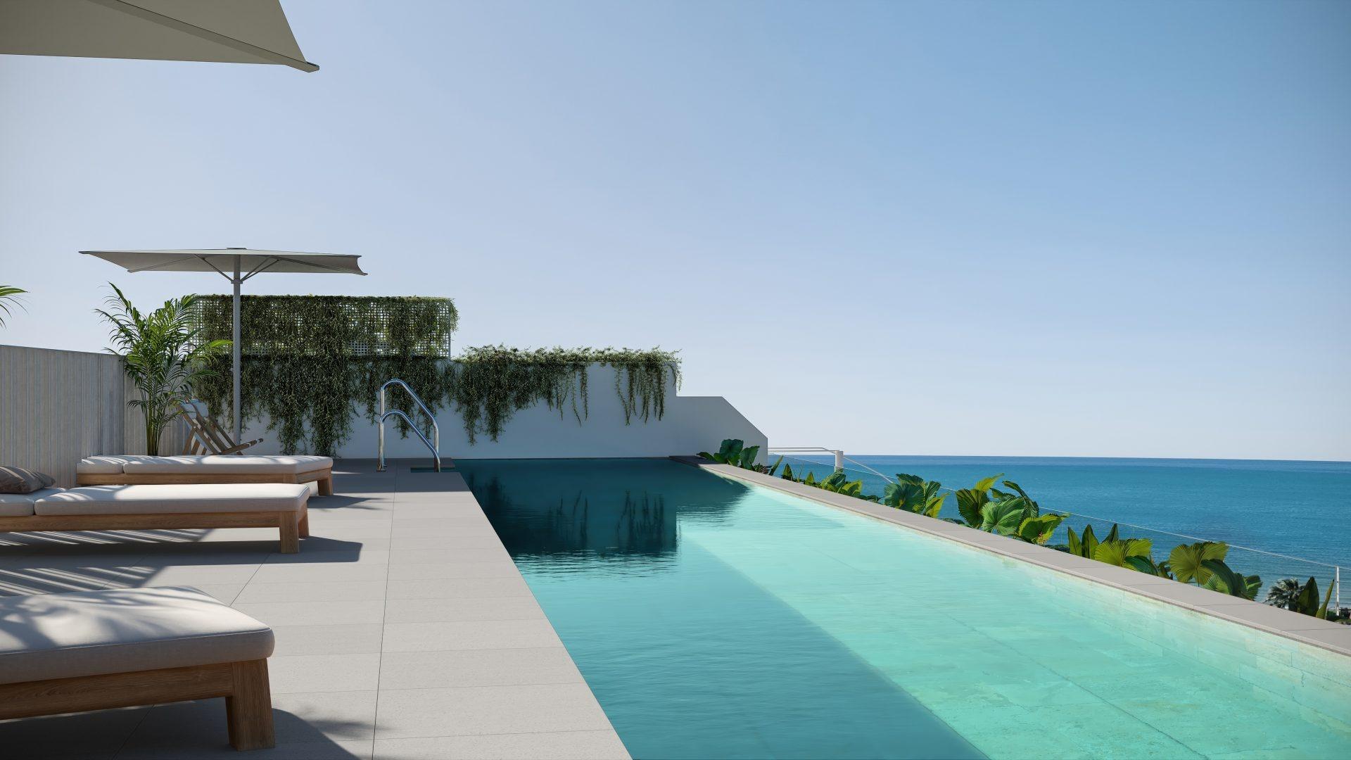 Nieuwbouwappartementen op 100 m van de zee in Rincon de la Victoria, Torre de Benagalbon