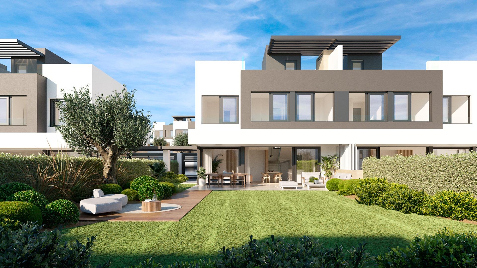 Villas adosadas y viviendas independientes de nueva construcción cerca de Estepona y Atalaya Golf