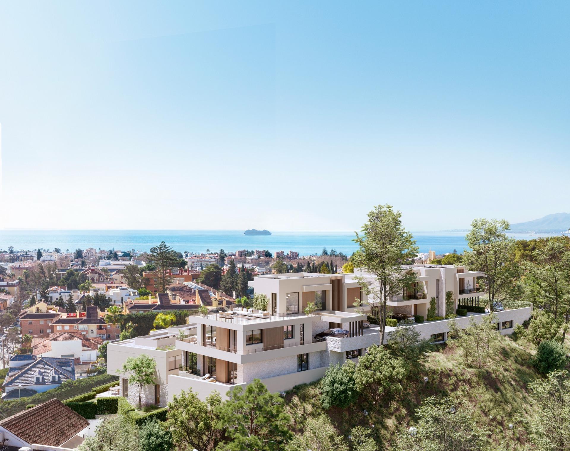 Maisons de ville de luxe avec vue sur la mer à Pedregalejo (Malaga) : un cadre de vie privilégié en bord de mer