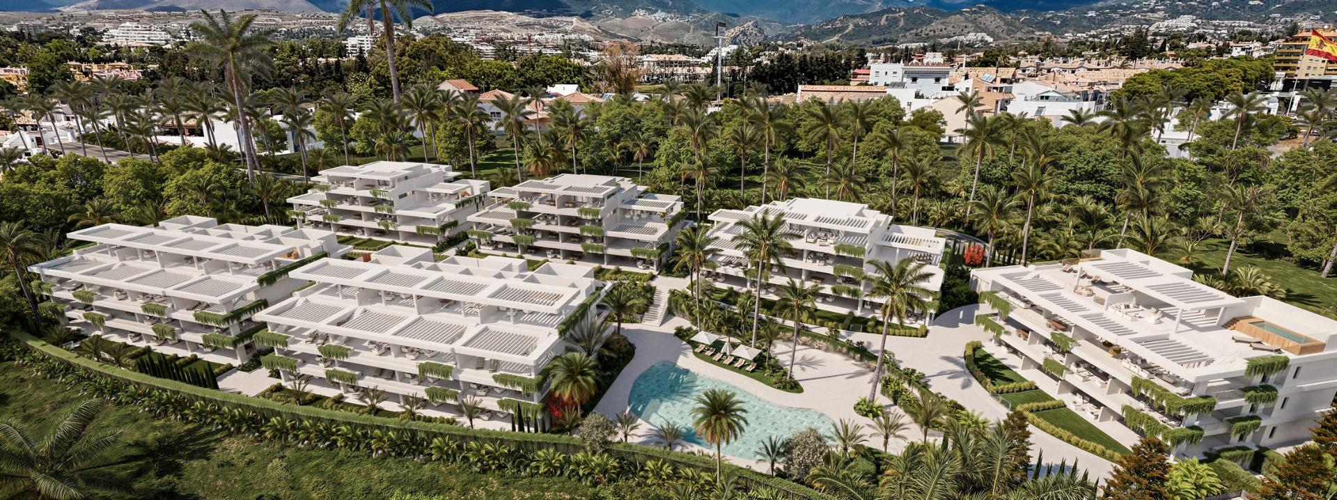 Apartamentos de lujo de nueva construcción en Estepona, a solo 400 m de la playa