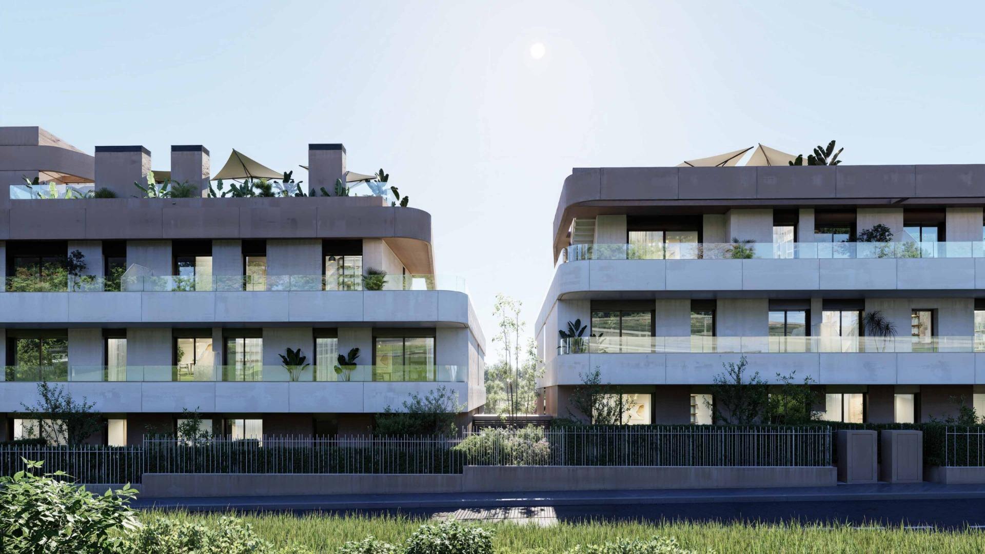 Appartements neufs à vendre à Estepona Golf avec vue sur la mer et le golf