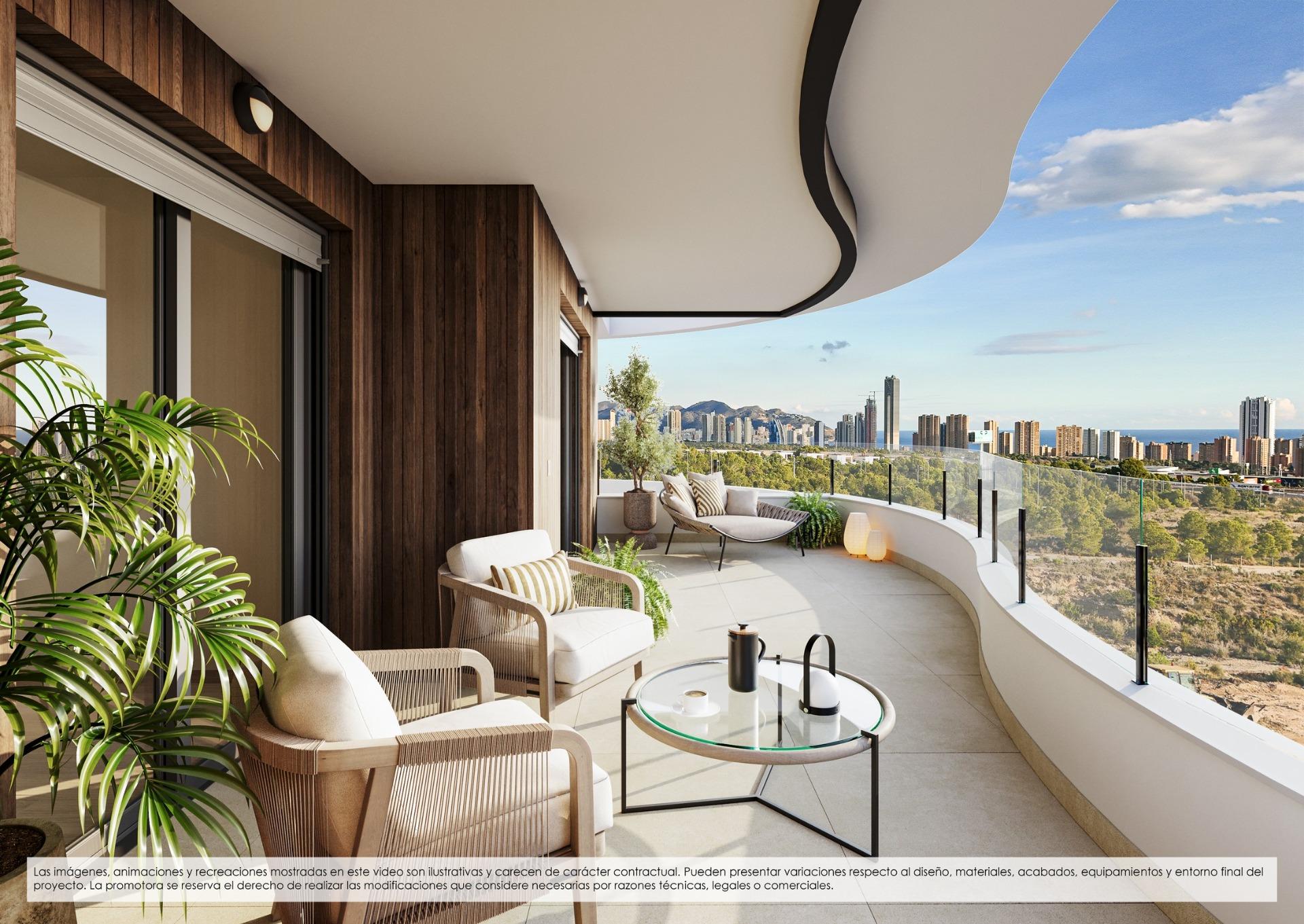 Apartamente noi de vânzare în Finestrat, cu vedere la mare și facilități în stil resort