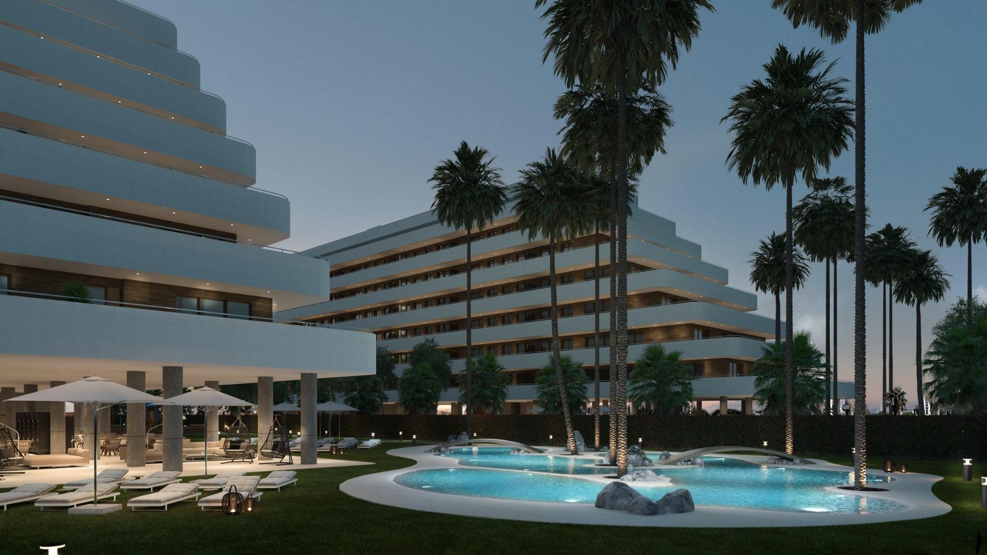 Appartements neufs en bord de mer à vendre à Moncofa avec vue sur la mer
