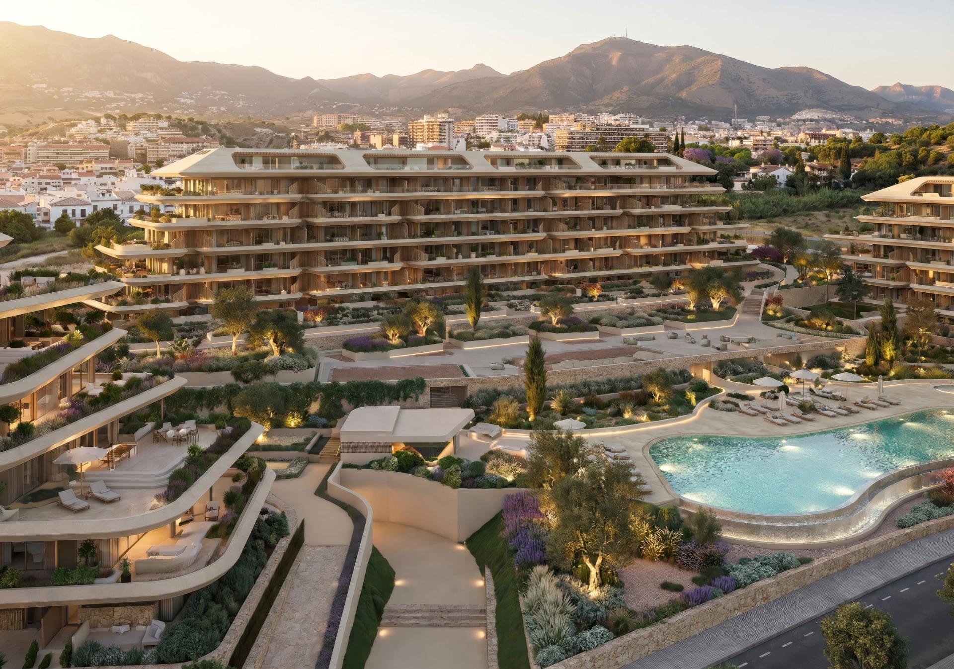 Appartements de luxe neufs dans un complexe résidentiel à Fuengirola, près de la plage de Los Boliches