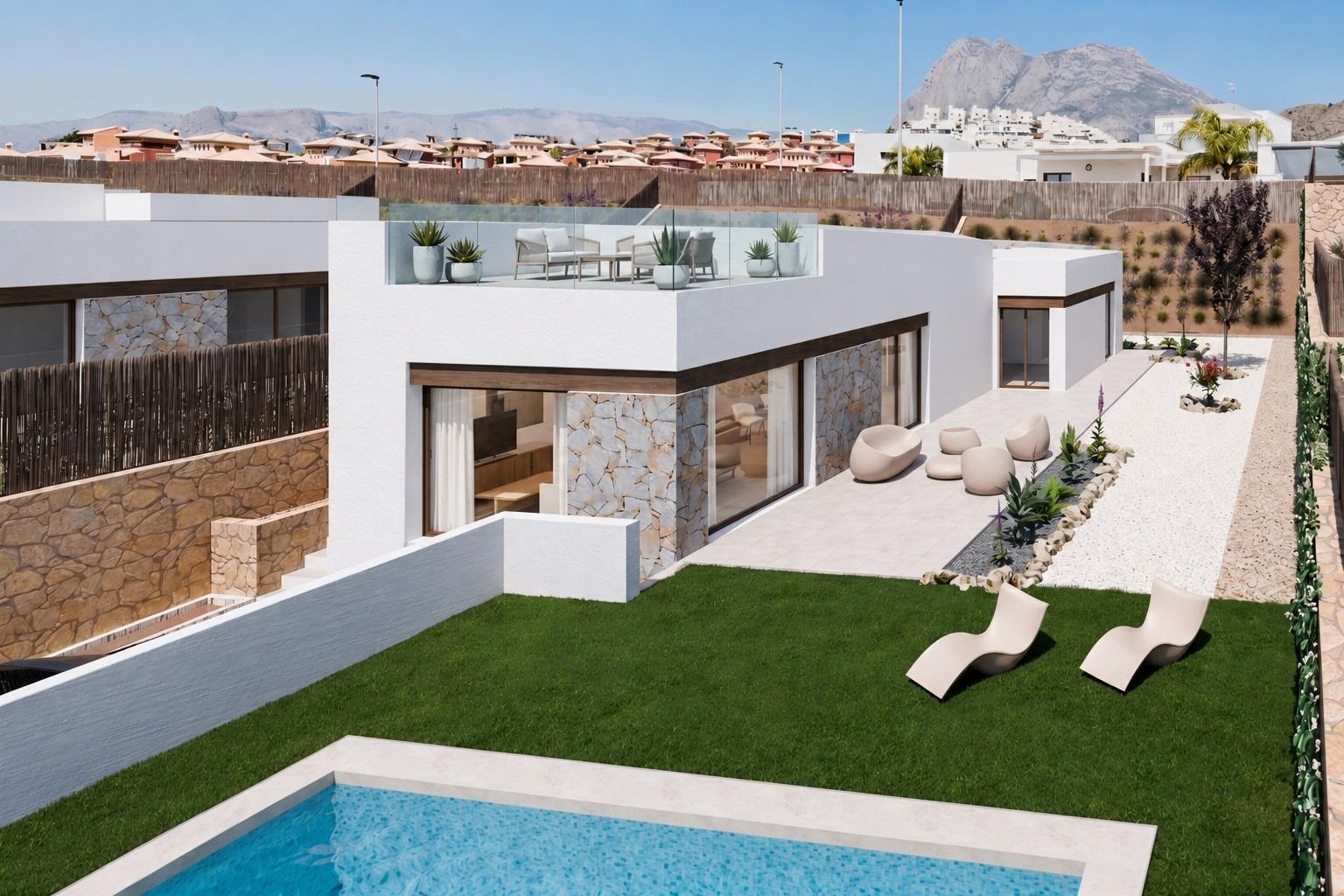 Villas contemporaines exclusives avec vue panoramique à Balcon de Finestrat, Costa Blanca Nord