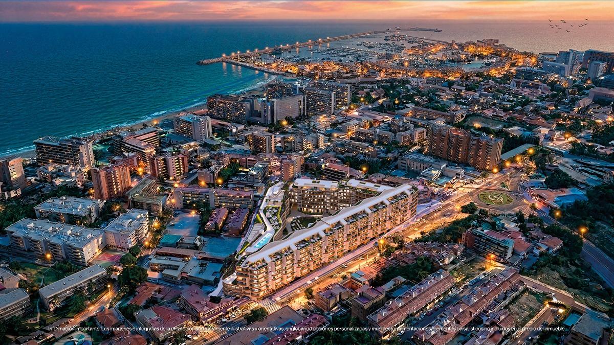 Luksusowe, nowo wybudowane apartamenty w pobliżu plaży La Carihuela w Torremolinos