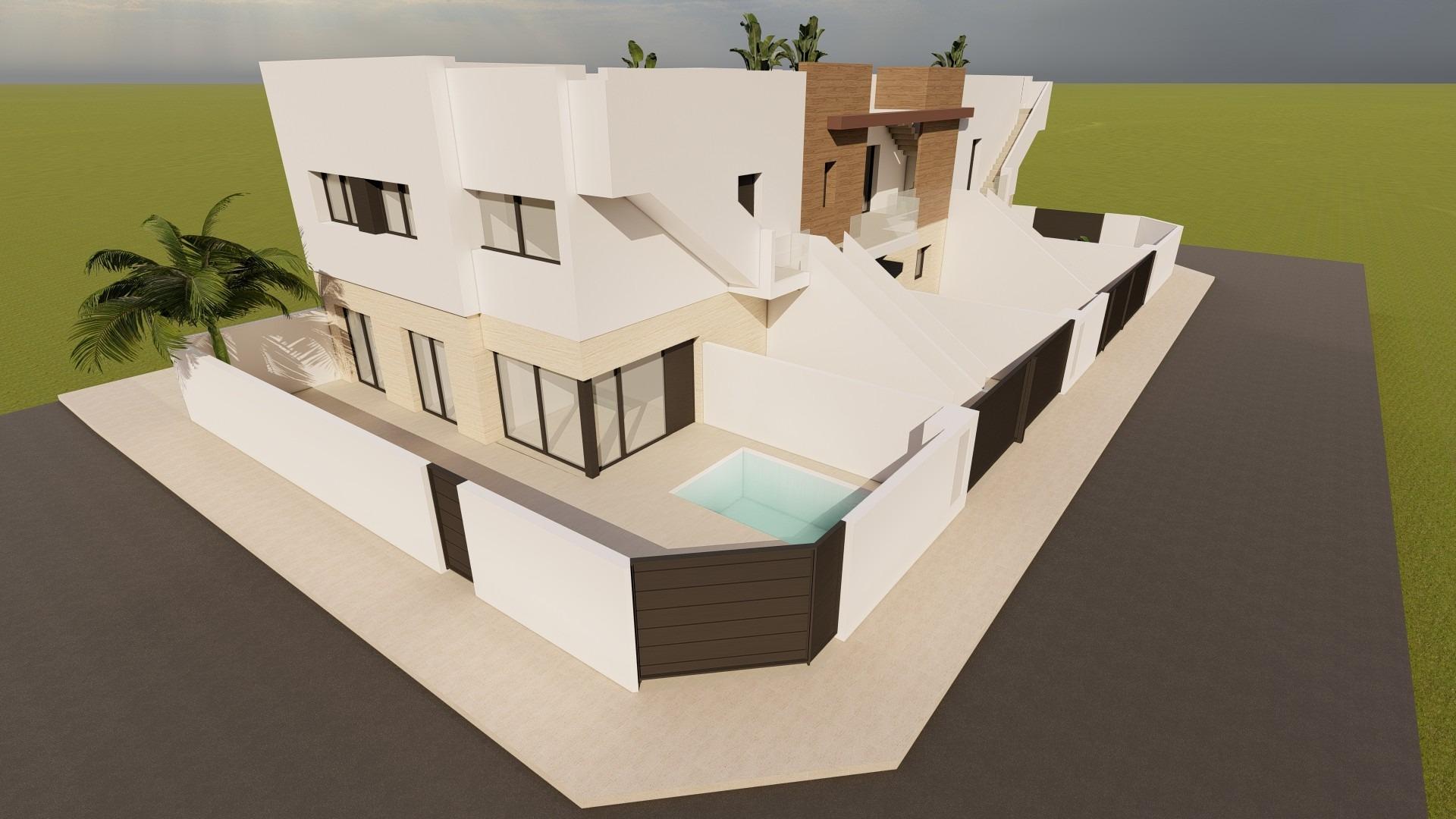 Bungalows de nueva construcción en venta en Lo Pagan, cerca de la playa y del puerto deportivo