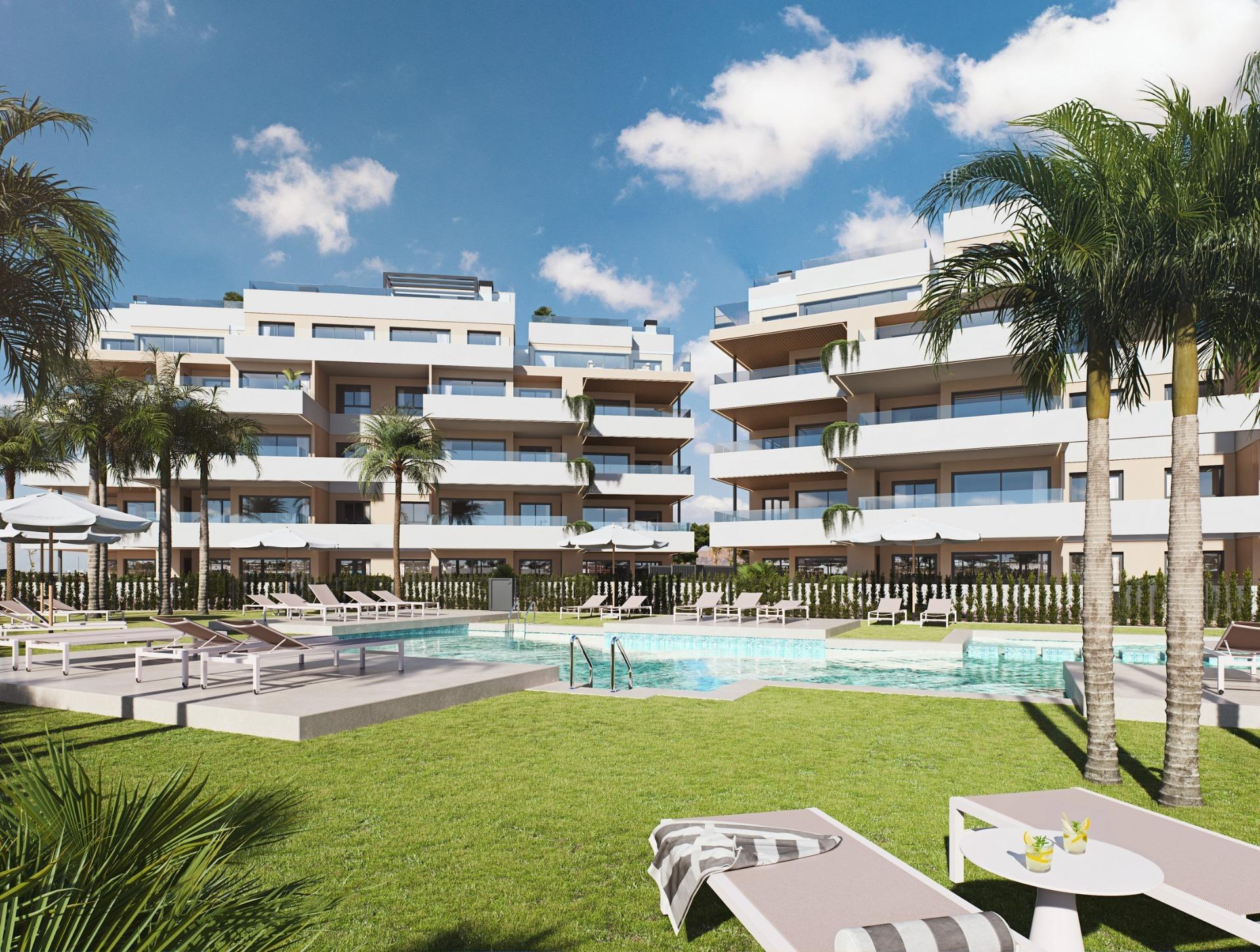 Luxe nieuwbouwwoningen te koop in het Santa Rosalia Lake and Life Resort in Murcia