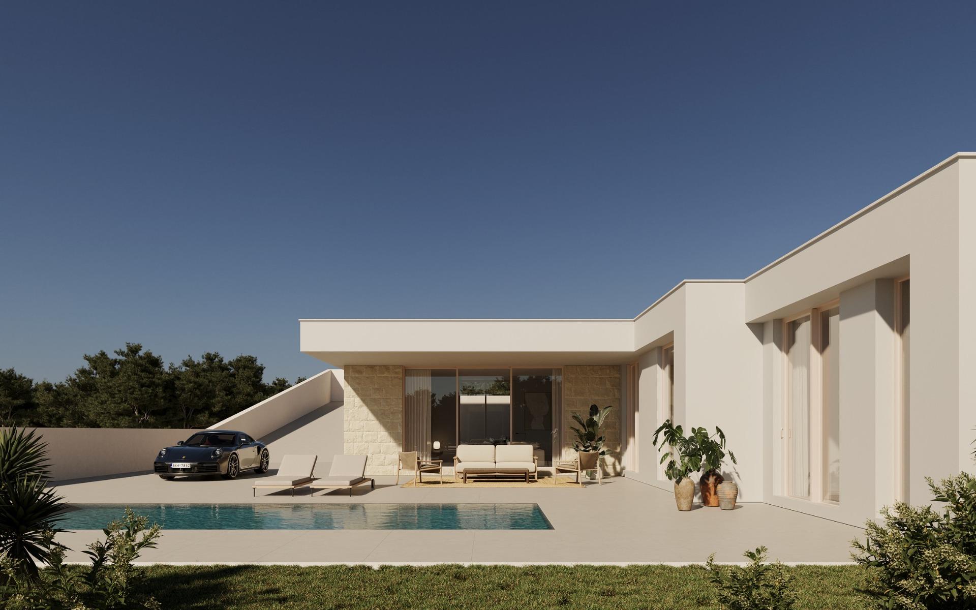 Moderne Neubau-Villen in den Polop Hills mit privatem Pool