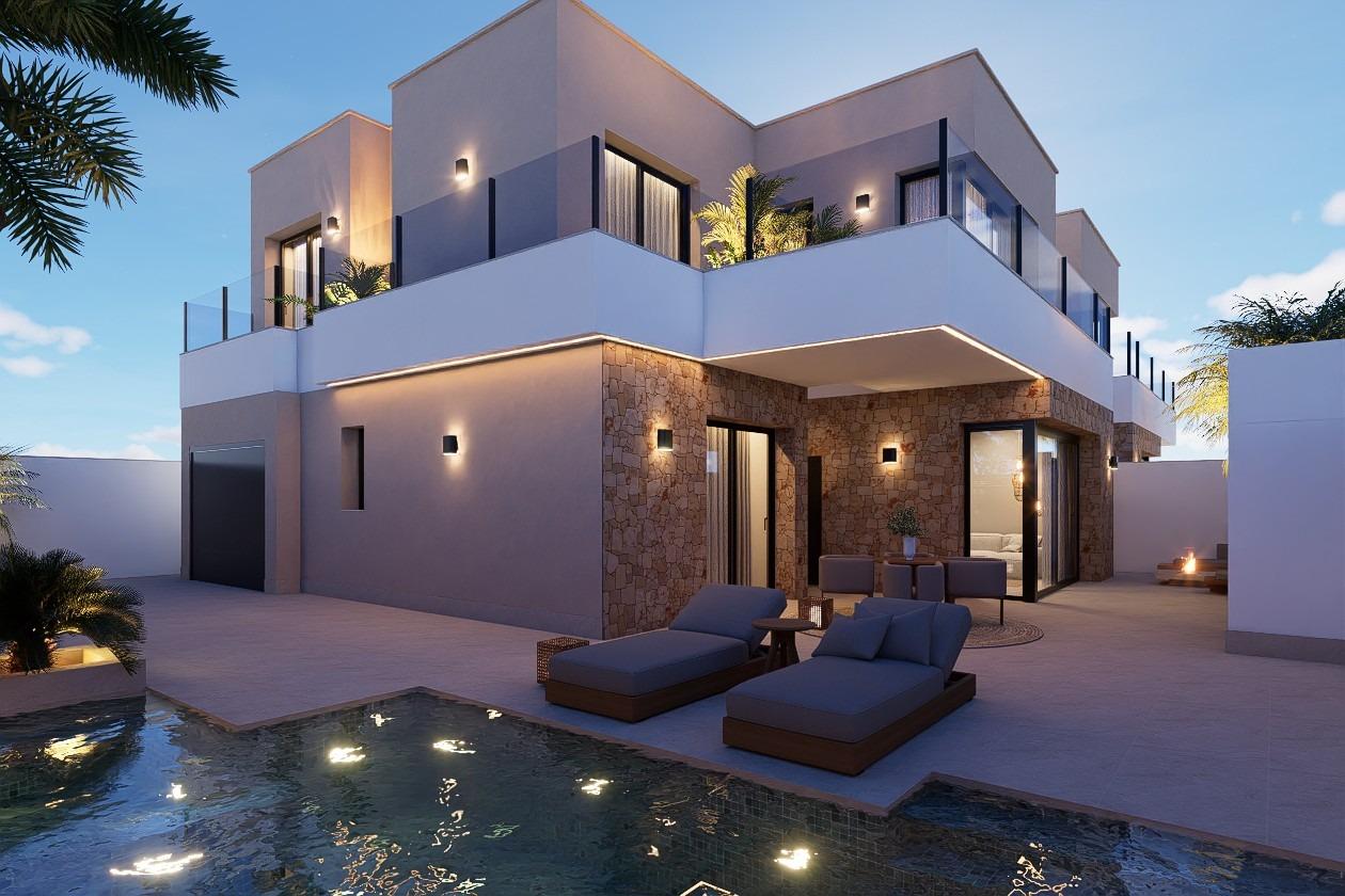 Neubau-Luxusvillen zum Verkauf in San Pedro del Pinatar in der Nähe des Mar Menor