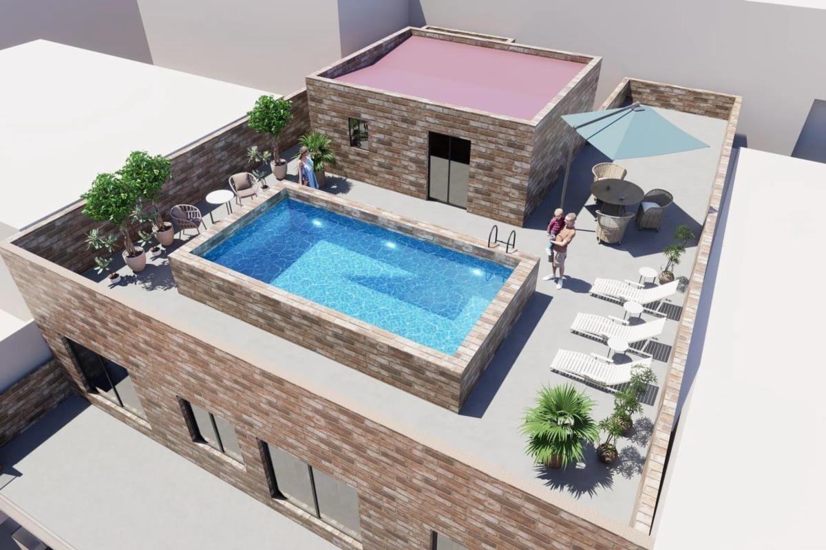 Appartements modernes avec piscine sur le toit, à seulement 250 mètres de la plage d'Acequion