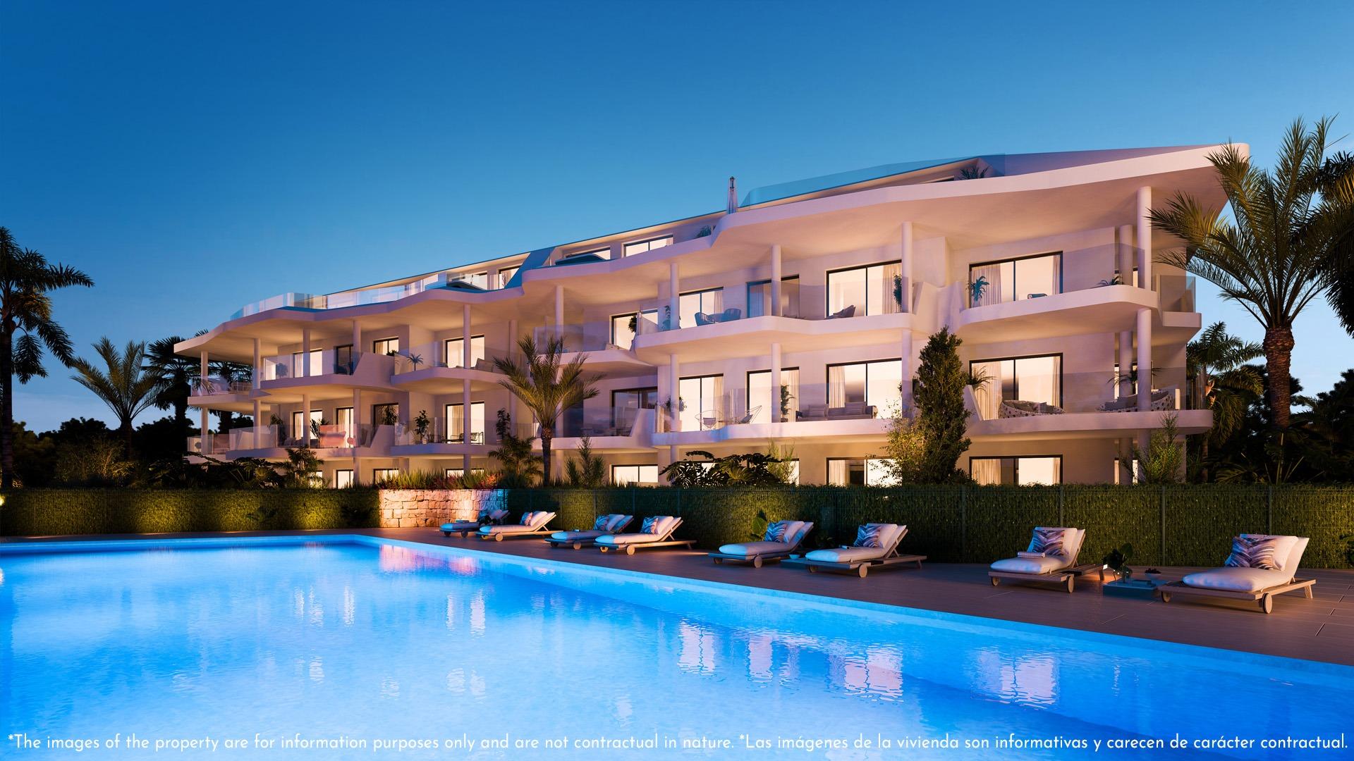 Apartamente noi de lux cu vedere la mare în Las Lomas del Higueron