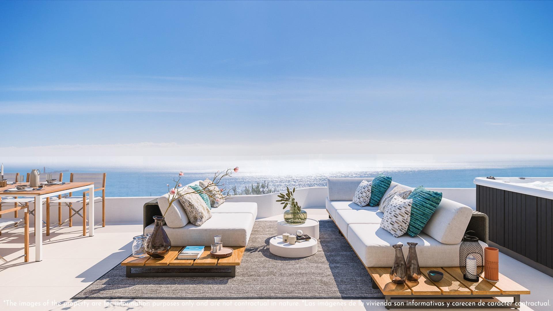 Luxe nieuwbouwwoningen met uitzicht op zee in Las Lomas del Higueron