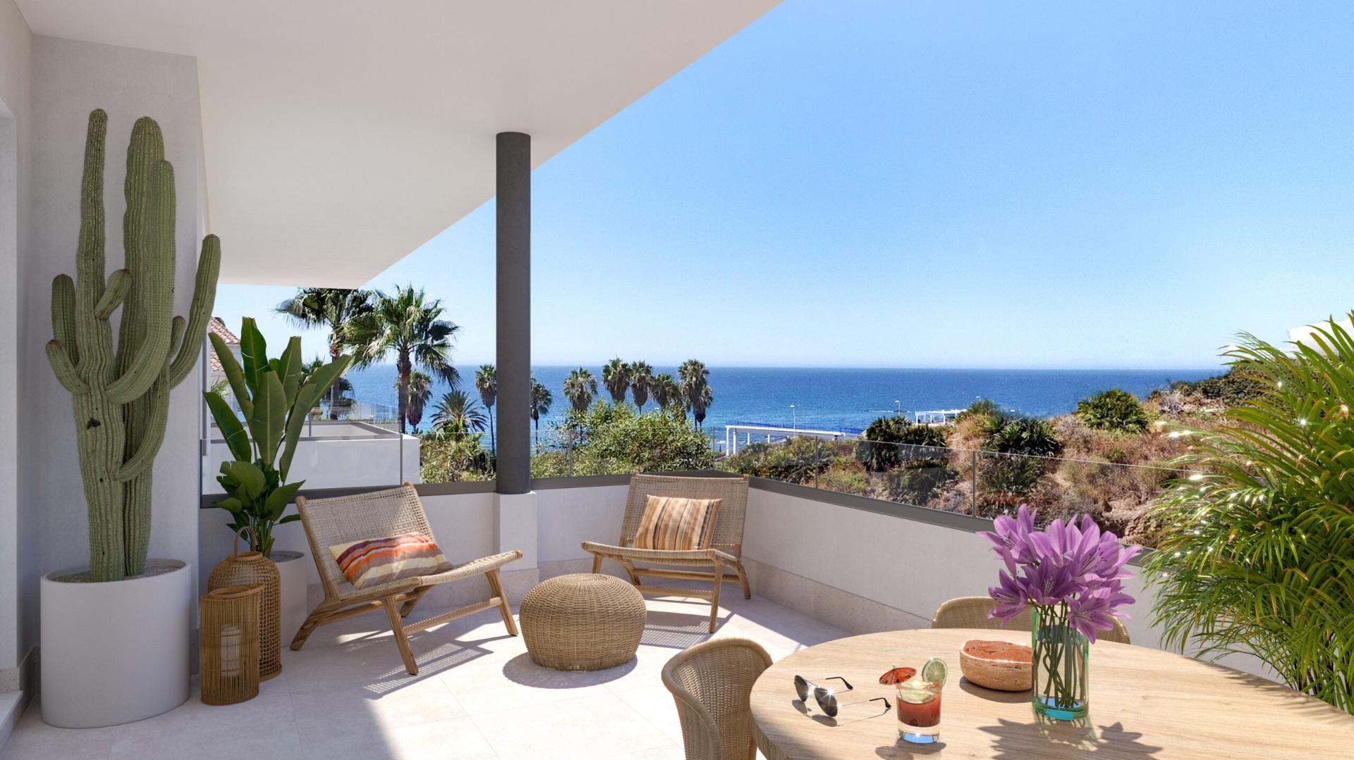 Nieuwbouwappartementen met uitzicht op zee in La Cala de Mijas