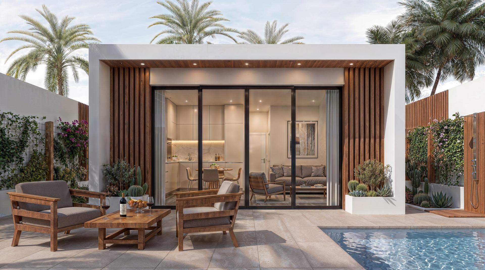 Appartements et villas de luxe avec plage privée en première ligne de mer à Vera Playa-Almería