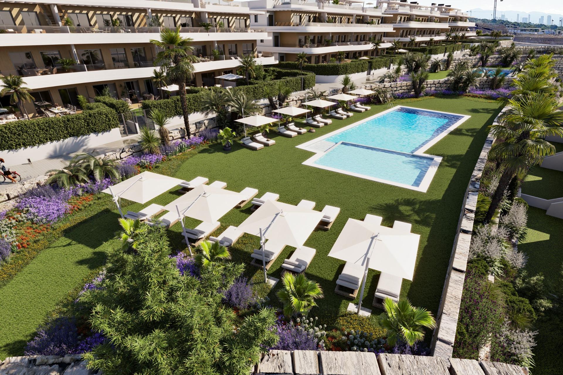 Luxuriöse Neubauwohnungen und Villen mit Panoramablick auf das Meer in Finestrat