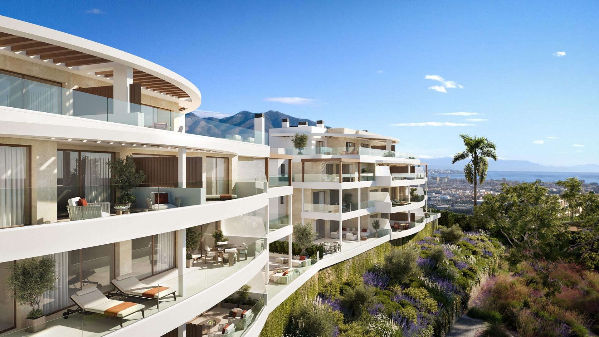 Appartements neufs avec vue sur la mer à Las Lagunas de Mijas