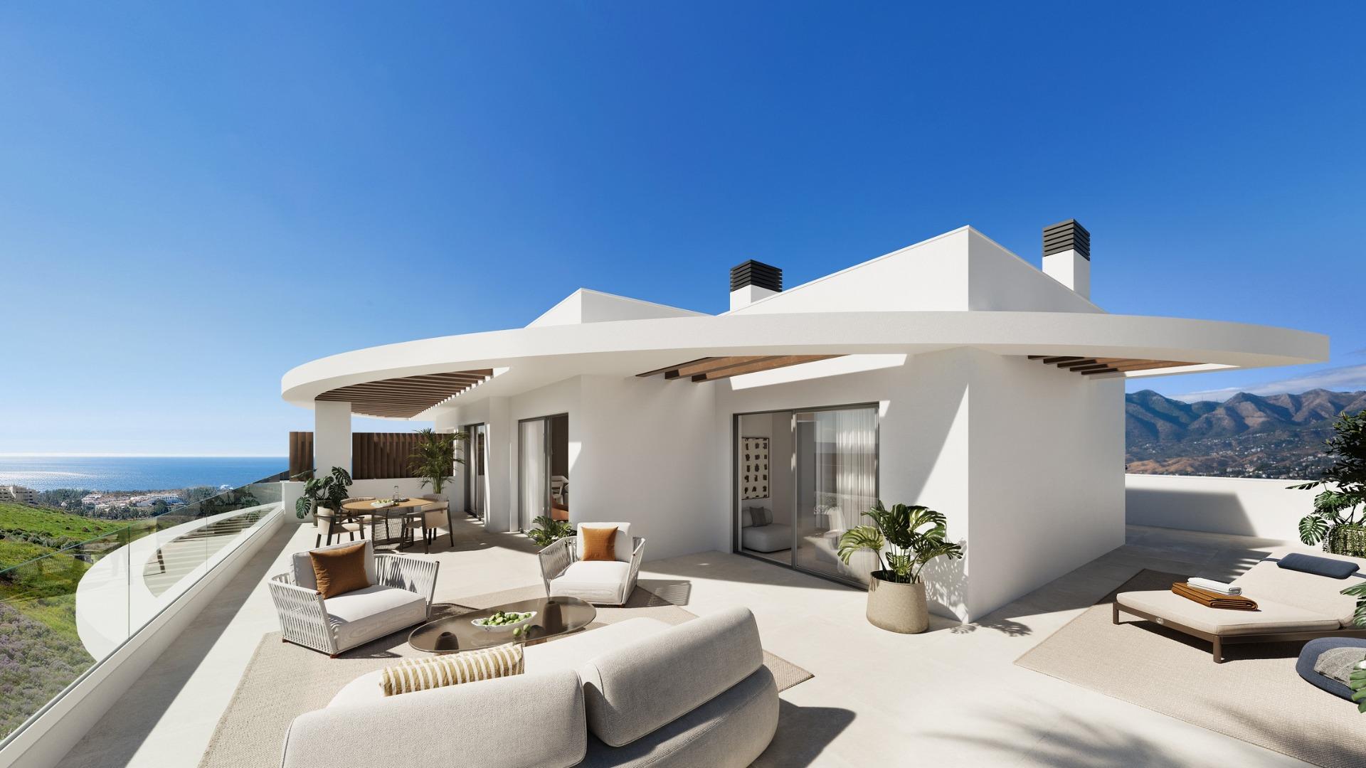 Neubau-Apartments mit Meerblick in Las Lagunas de Mijas