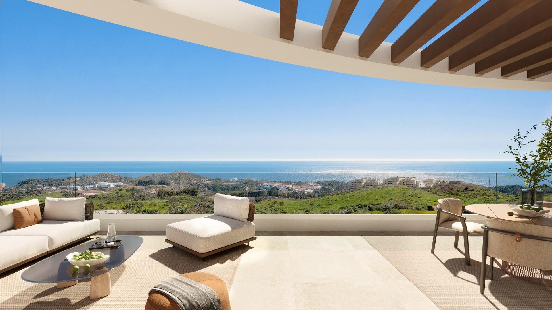 Neubau-Apartments mit Meerblick in Las Lagunas de Mijas