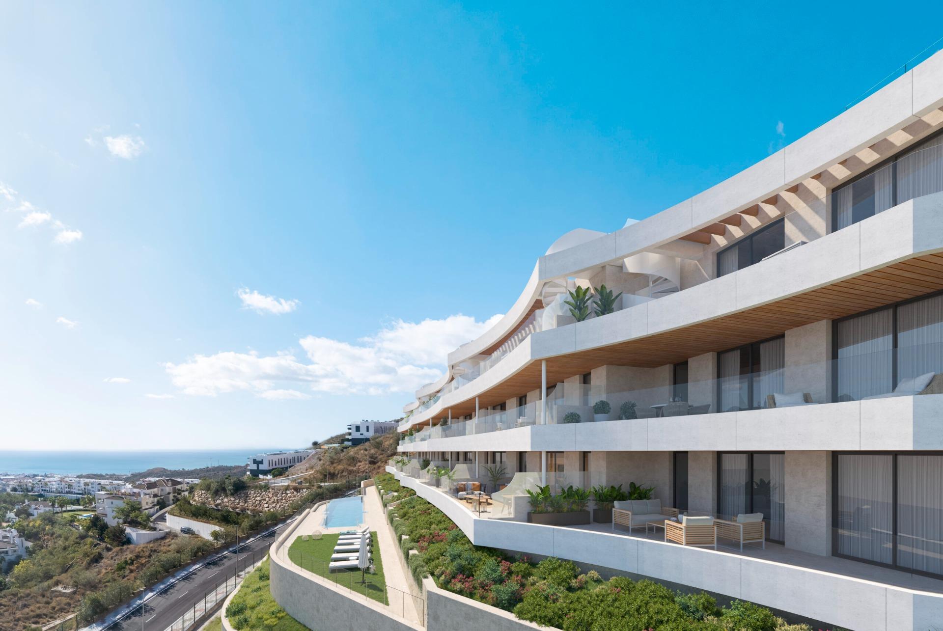 Apartamente noi cu vedere la mare în Rincón de la Victoria