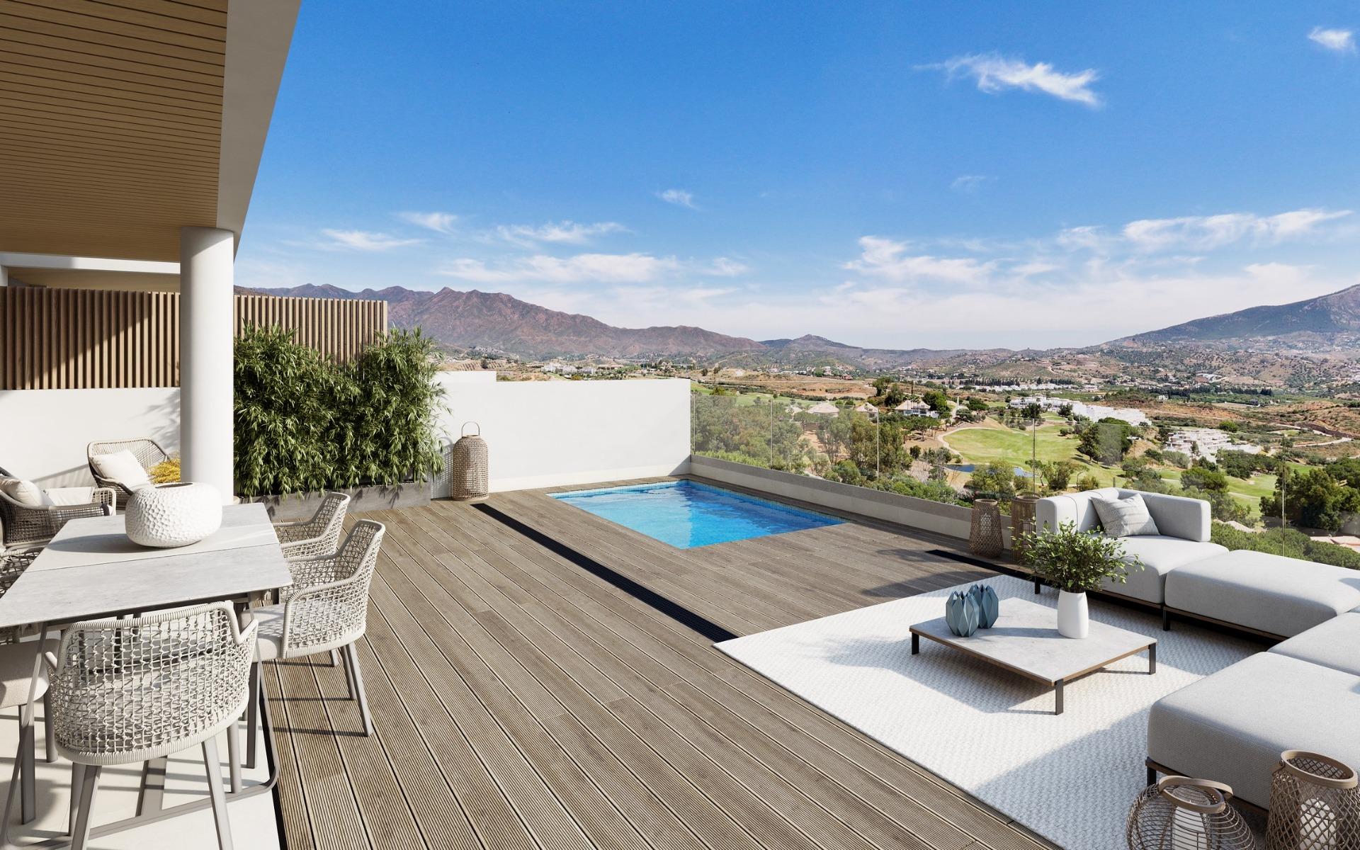 Appartements neufs en bord de mer avec vue sur le golf à La Cala de Mijas
