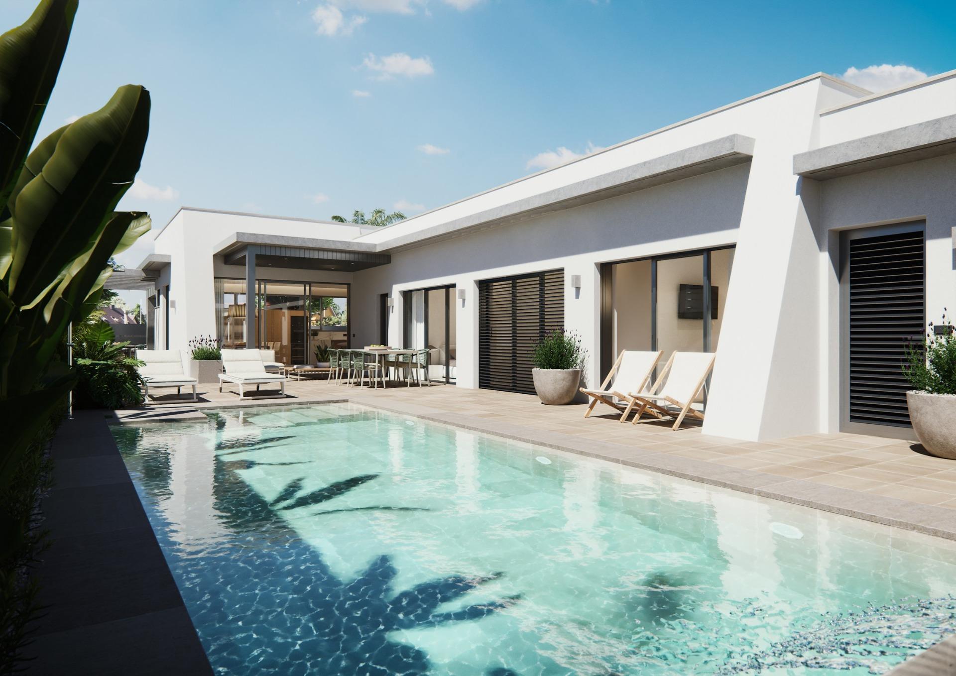 NIEUW GEBOUWDE VILLA OP EEN VLOER
