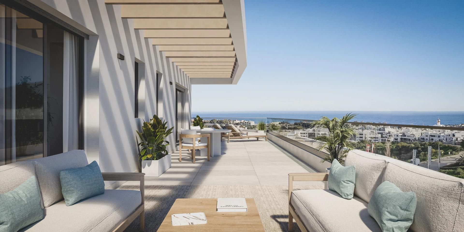 Apartamente noi cu vedere la mare lângă Selwo Park, Estepona