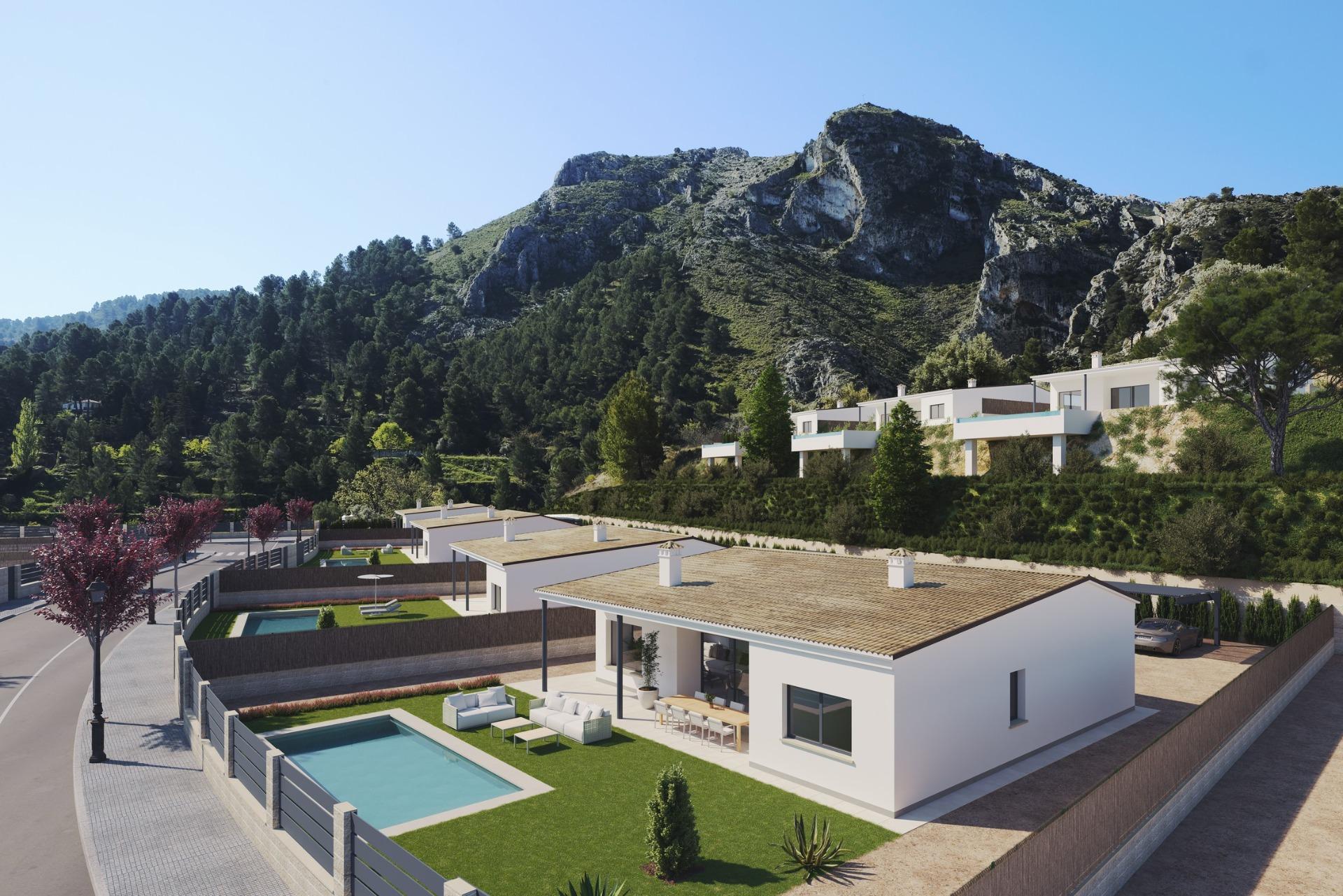 Neubau-Villen in Penáguila – Ruhe und Natur im Herzen der Sierra de Aitana, Alicante