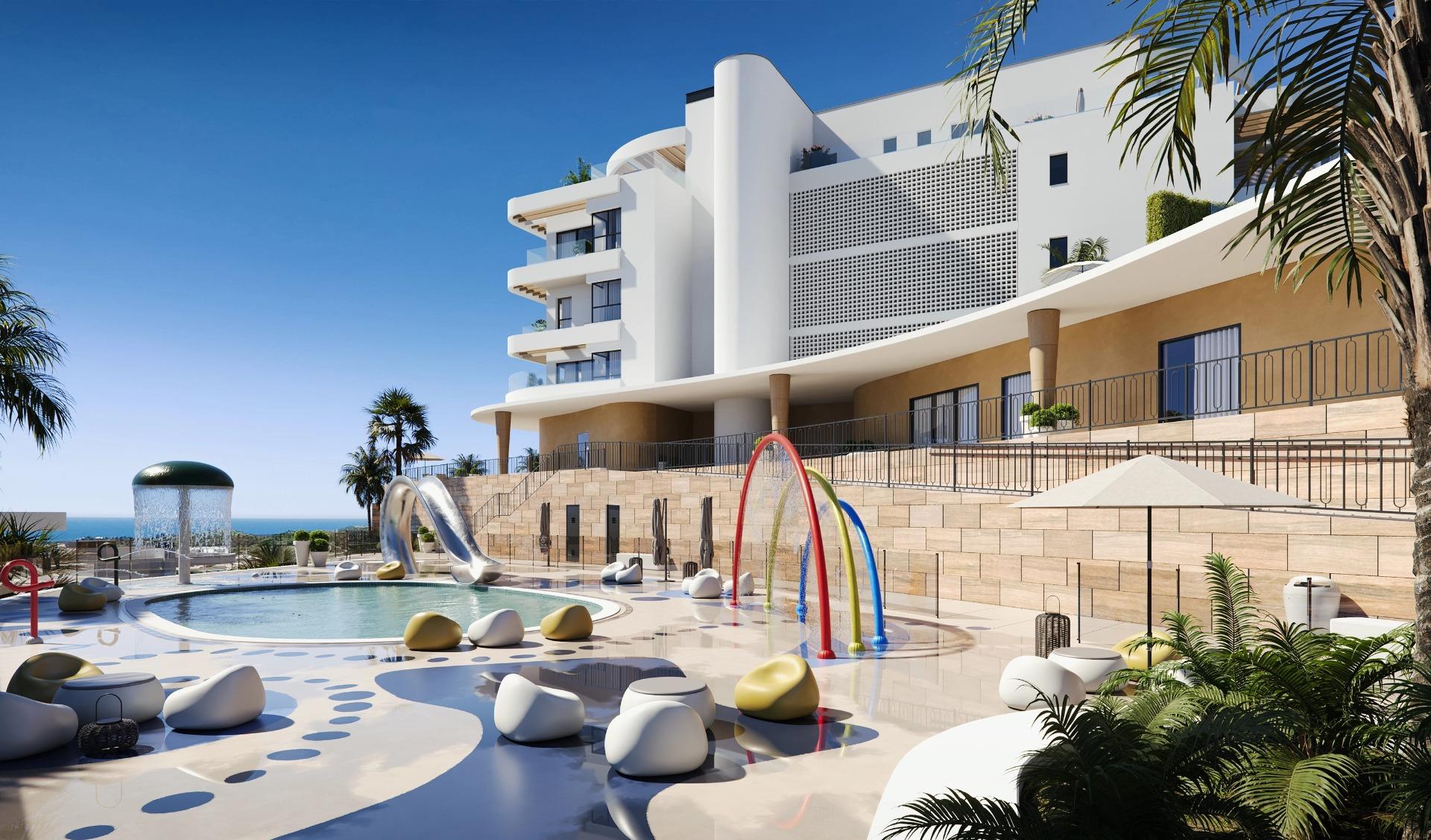 Appartements neufs de luxe à Cerrado del Águila Golf, Mijas, avec vue sur la mer et le golf