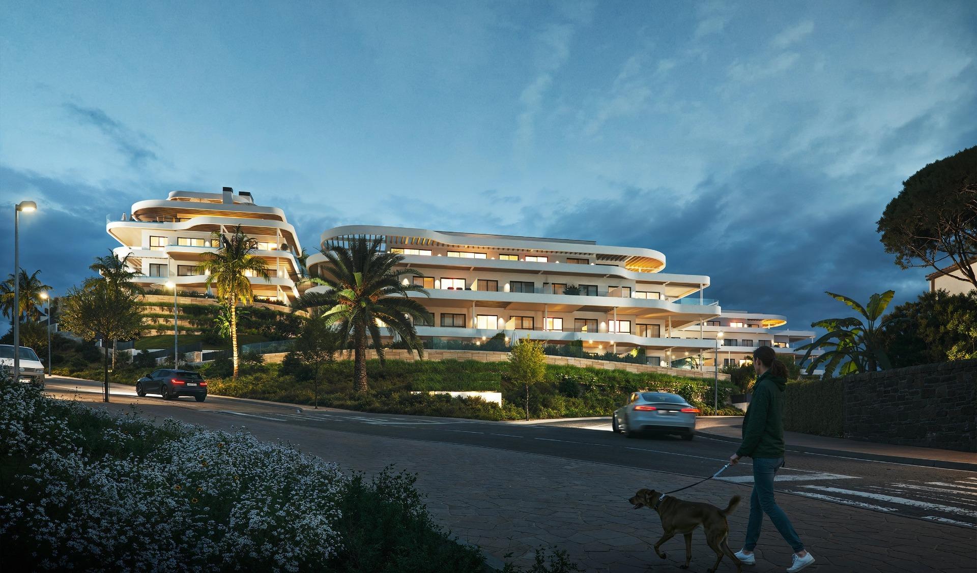 Appartements neufs de luxe à Cerrado del Águila Golf, Mijas, avec vue sur la mer et le golf