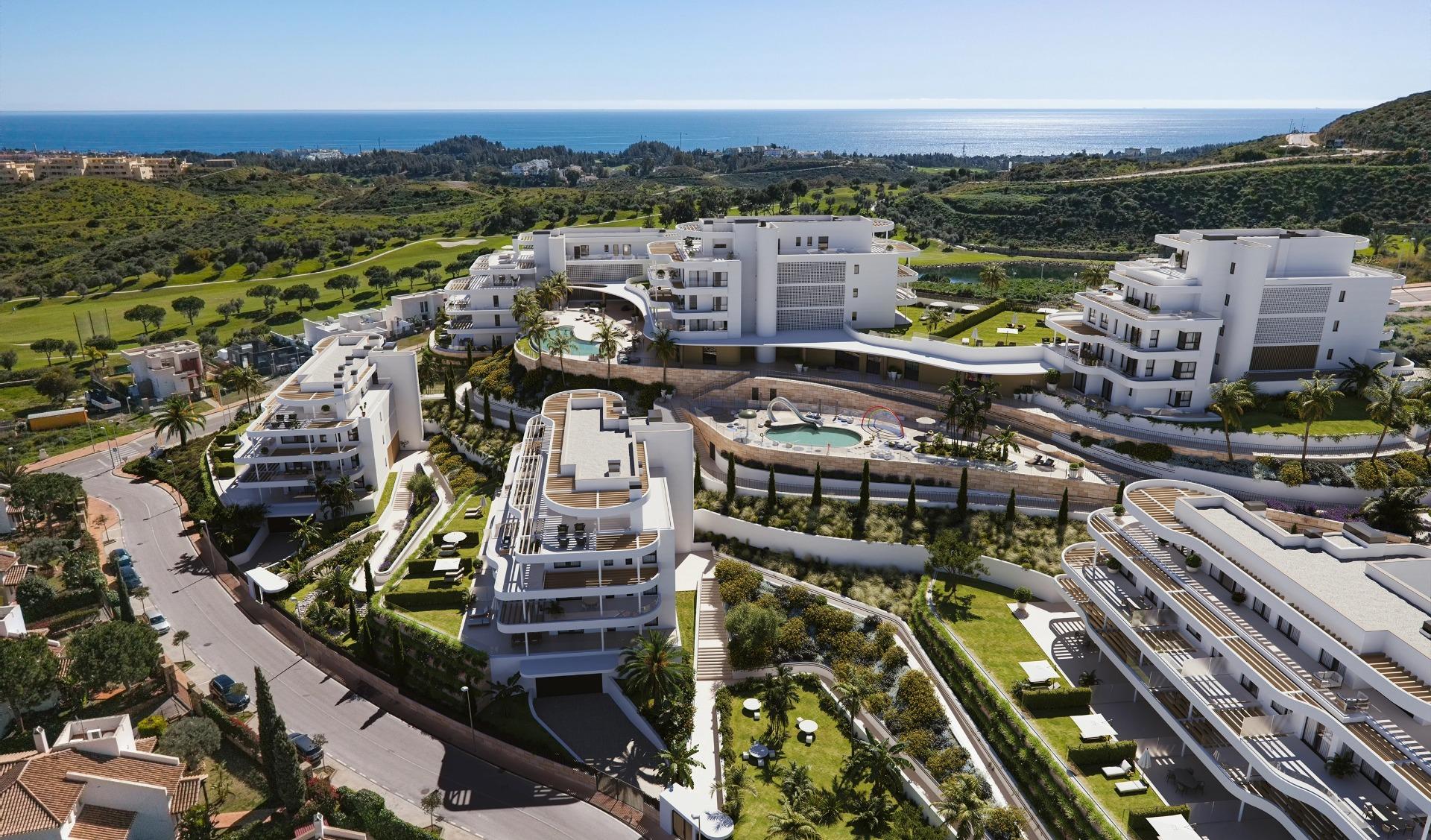 Luxury New Build Apartments in Cerrado del Águila Golf, Mijas with Sea and Golf Views