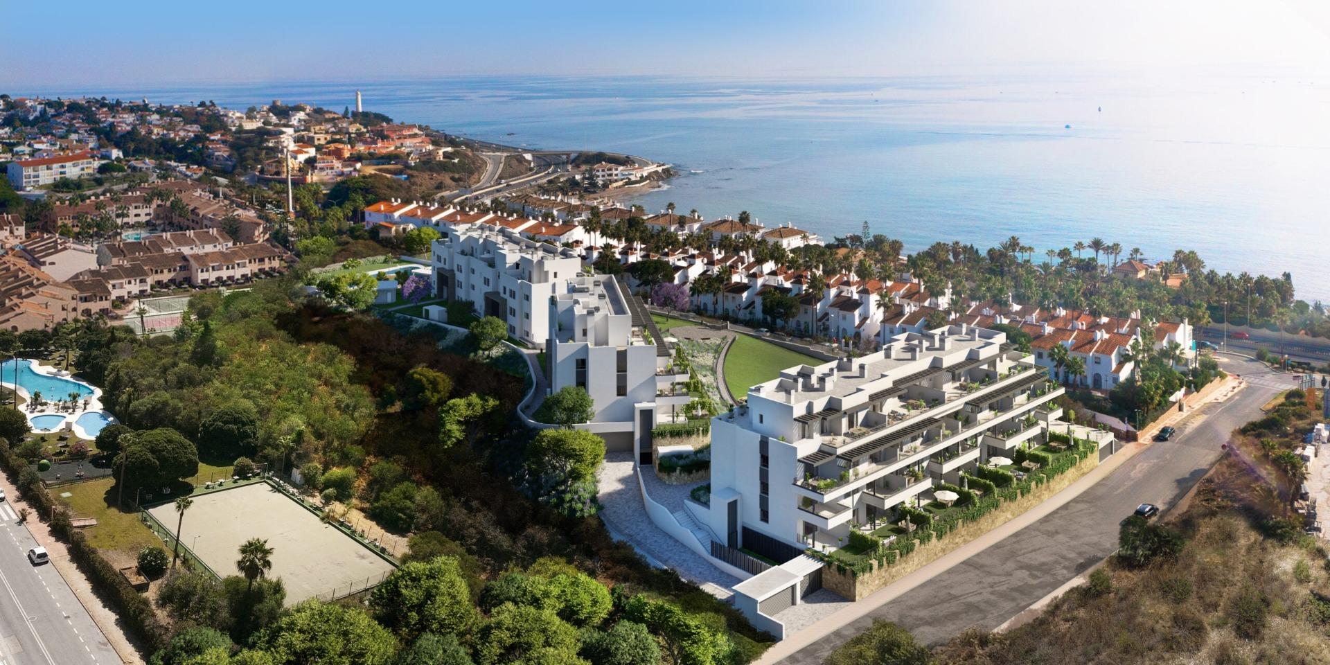 Nieuwbouwappartementen met uitzicht op zee in La Cala de Mijas