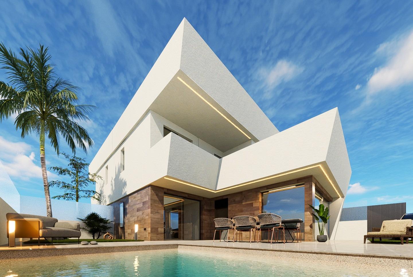 Villas neuves à San Pedro del Pinatar avec piscine privée