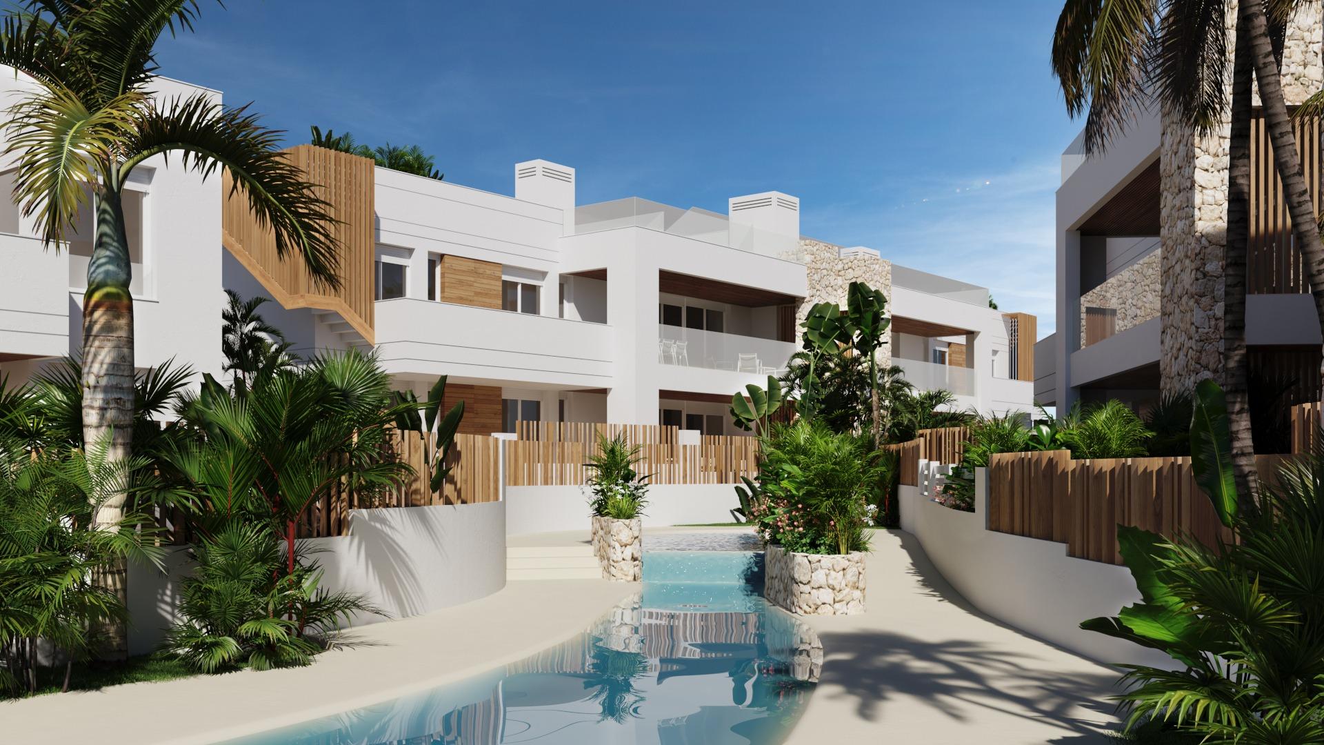 Villas et bungalows neufs à seulement 250 mètres de la plage à Mar de Pulpí