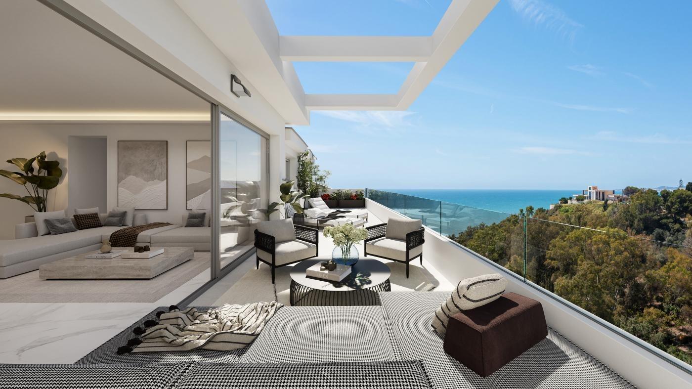 Exklusive Boutique-Apartments mit Meerblick in Torrequebrada, Benalmádena