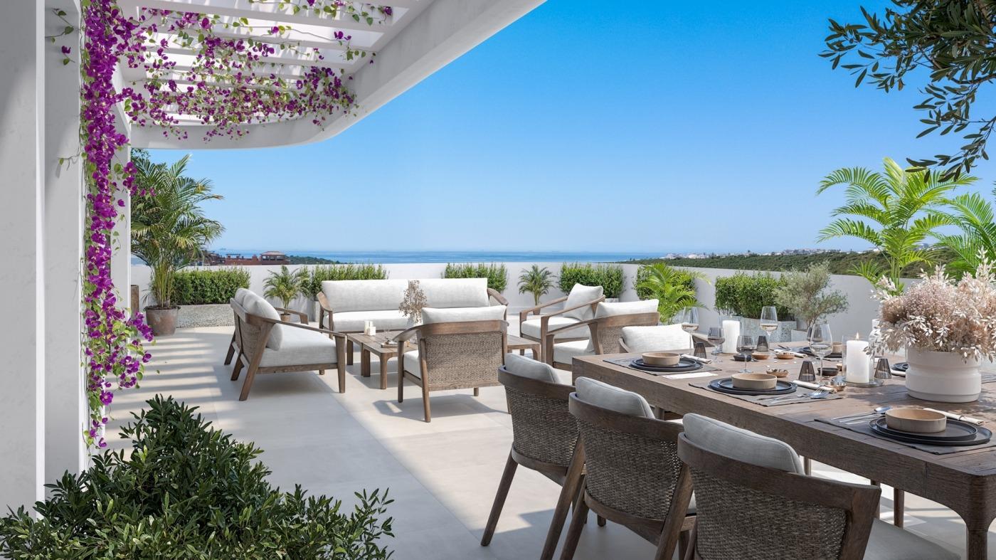Complex rezidențial de lux pe teren de golf cu vedere la mare în Casares, Costa del Sol