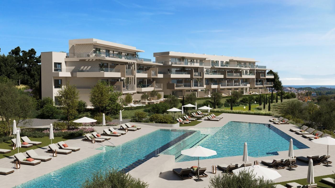 Nuevos apartamentos con vistas al mar en Mijas, Málaga: vida moderna en la Costa del Sol